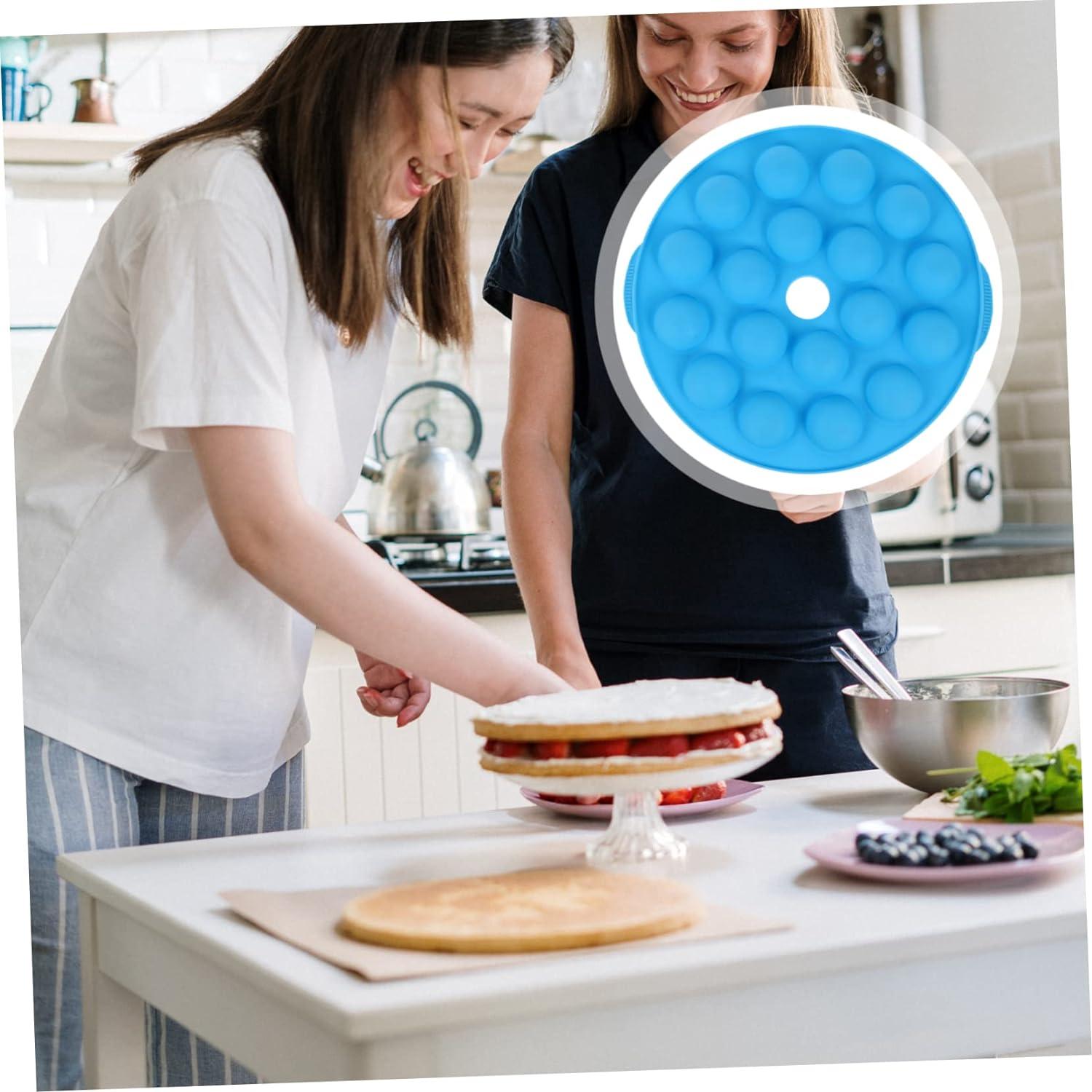 MAGICLULU Pcs 18 Lollipop Mold Cake Trays Silicone Candy Molds