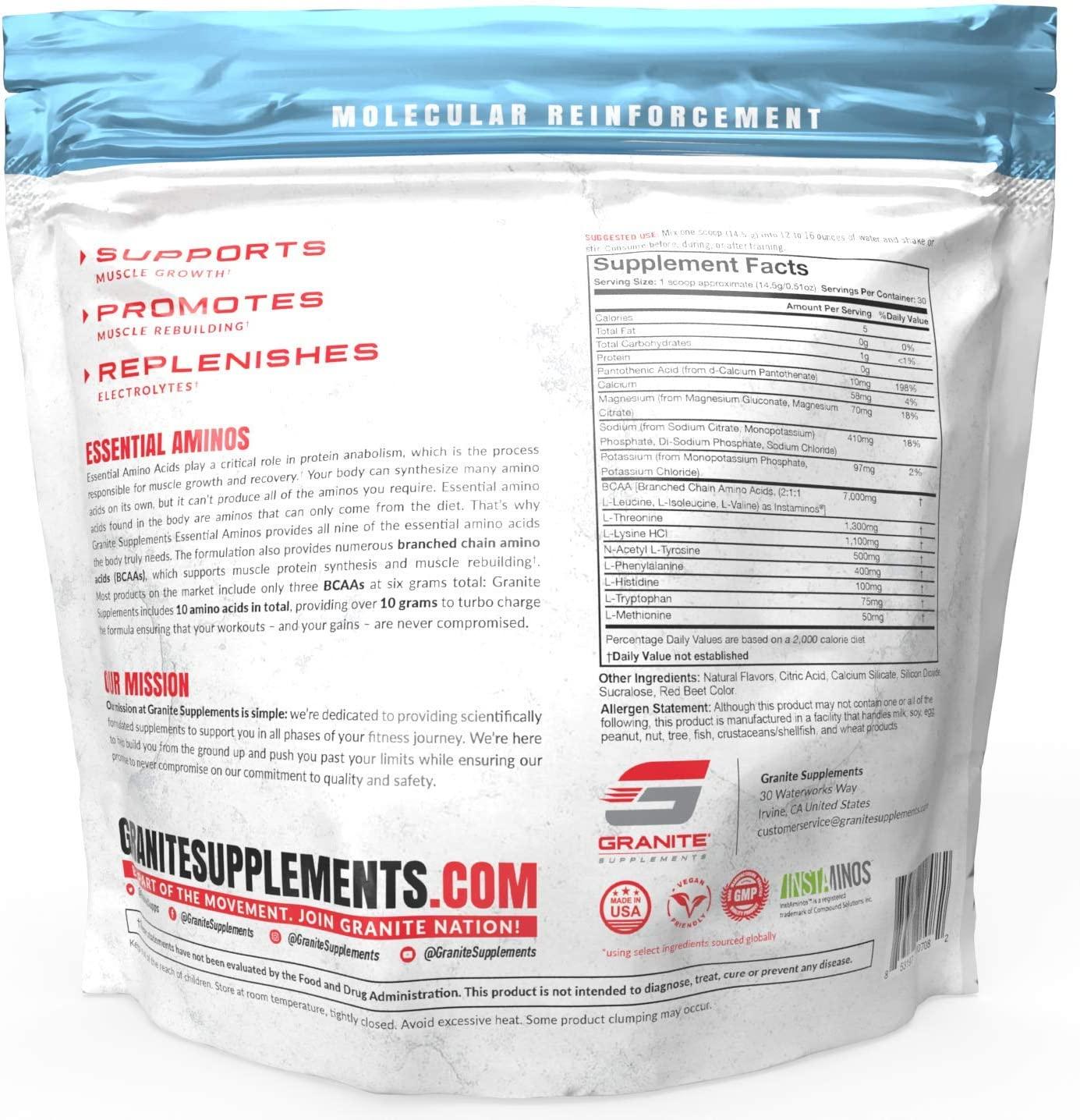 Granite Essential Amino Acids + Branched Chain Amino Acids