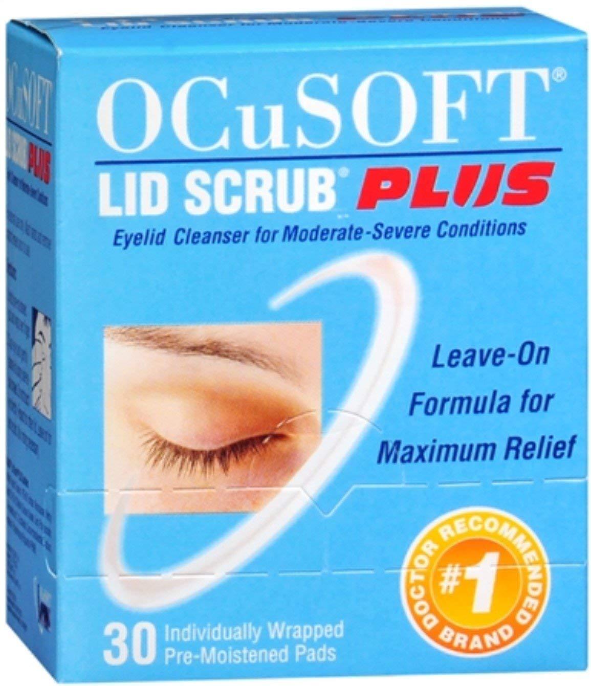 OCuSOFT Plus Eyelid Cleanser Pads 30 Each Pack of 4 Gentle Eye