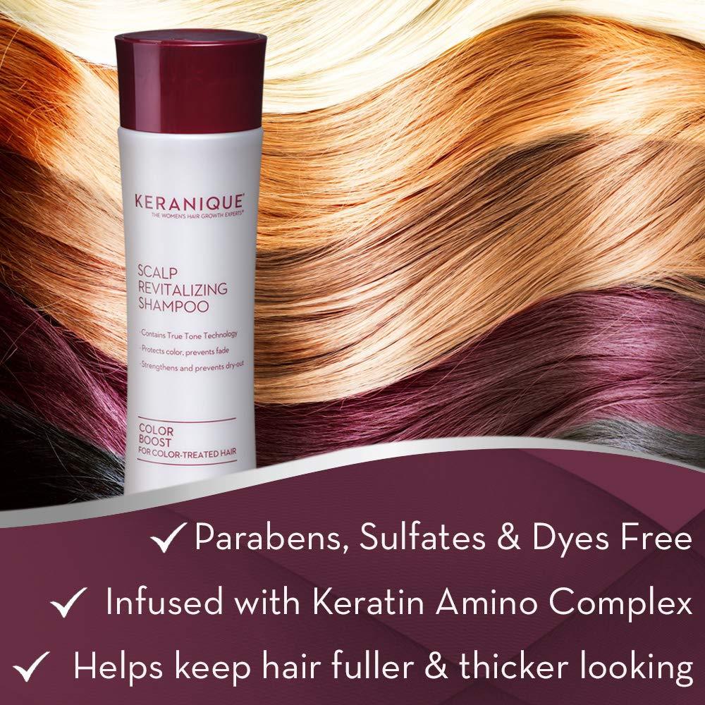 Keranique Color Boost Scalp Revitalizing Keratin Shampoo for Color Treated Hair Keratin Hair