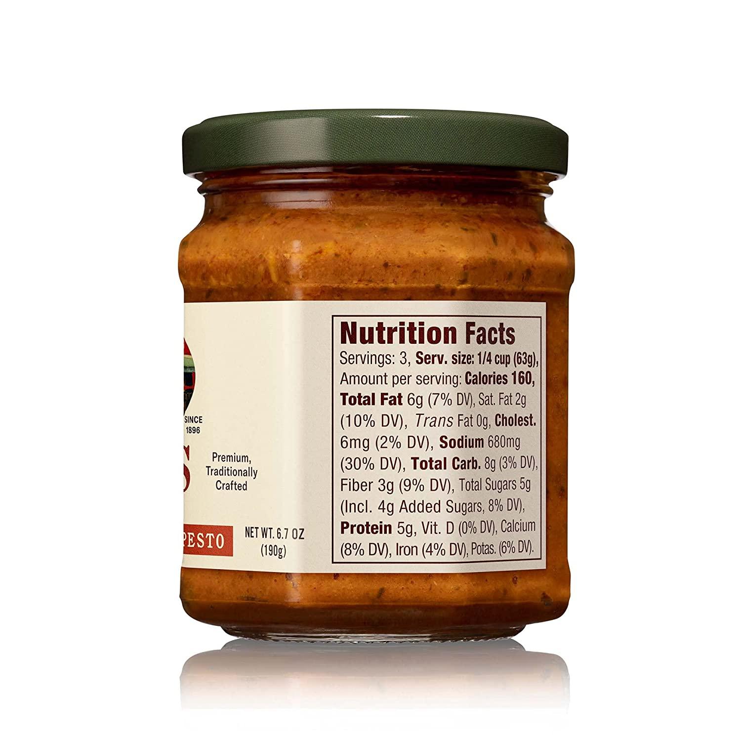 Rao's Homemade Sundried Tomato Pesto Sauce 6.7 oz Premium Quality