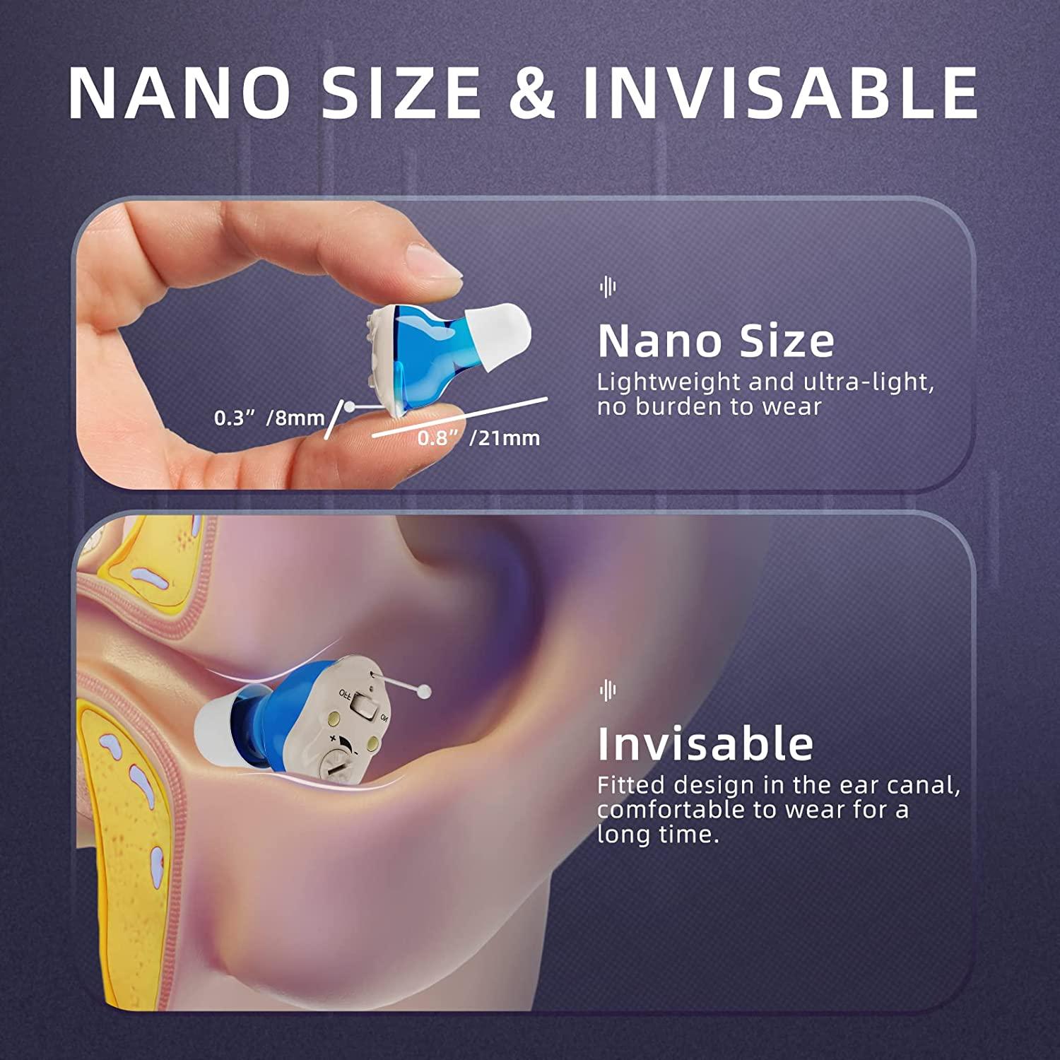 Tumin Digital Hearing Aids for Seniors Adults Rechargeable Hearing