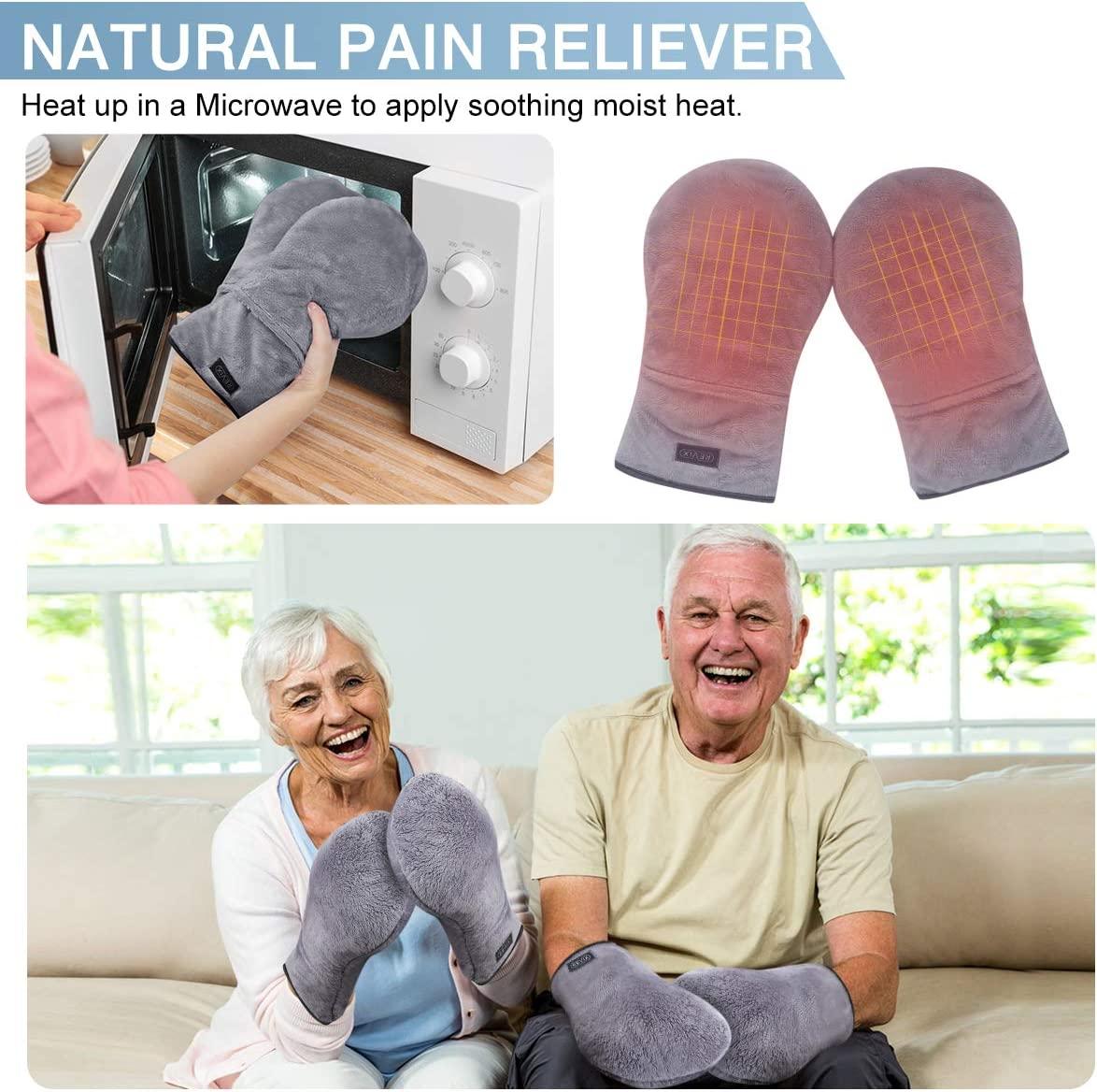 REVIX Heated Mitts for Arthritis and Hand Therapy, Microwavable Hand