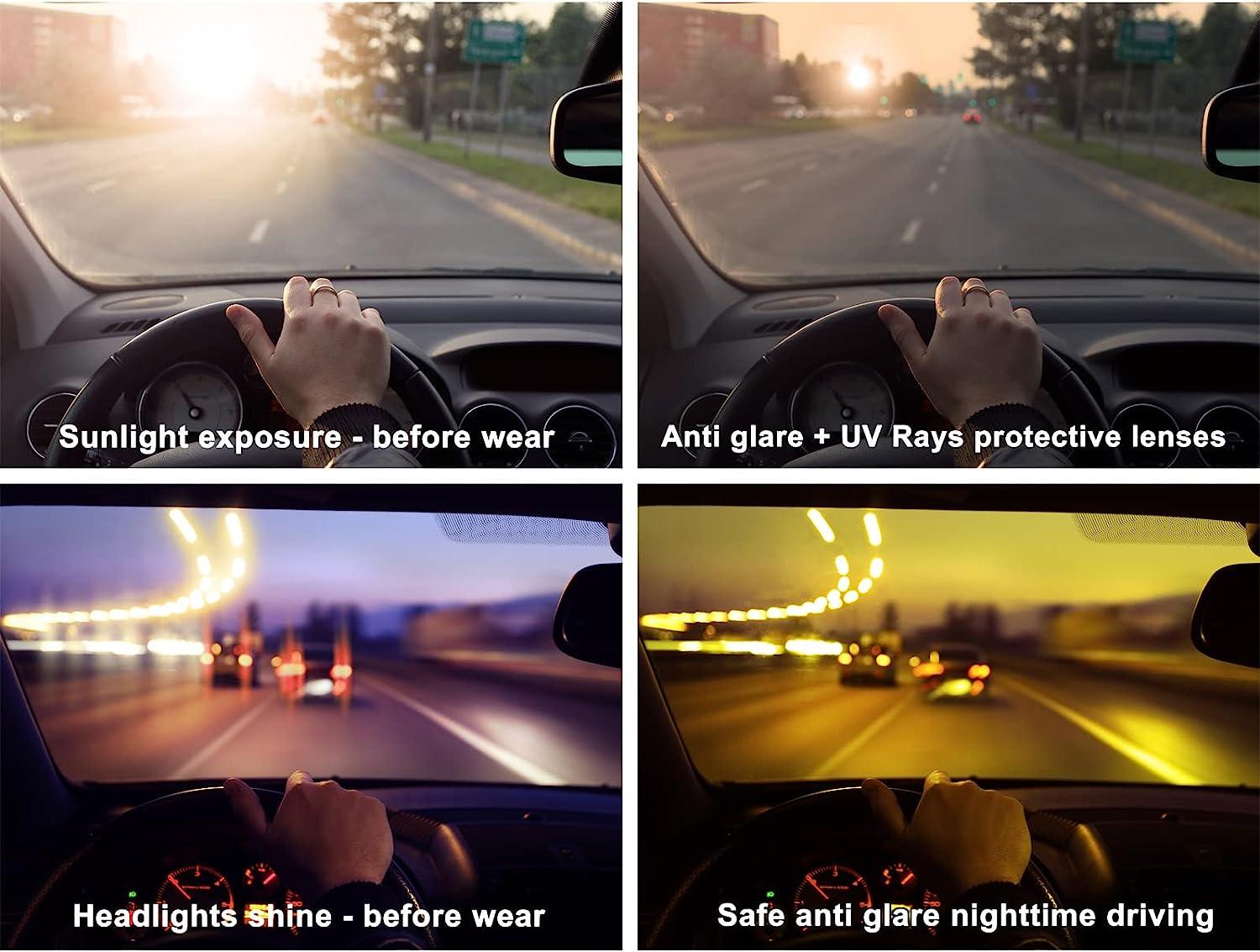 Night Driving Glasses for Men Women,Polarized Night Vision Glasses