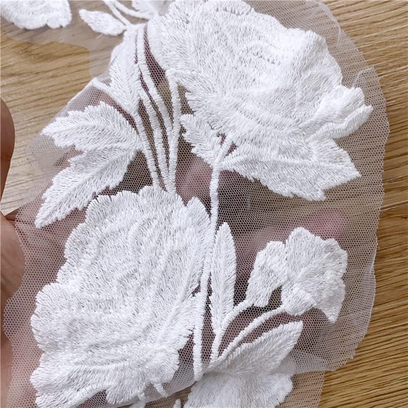 Flower Lace Applique Mother of The Bride Dress Wedding Lace Patch Clothing  Dress DIY Accessories 2 Pieces/1 Pair