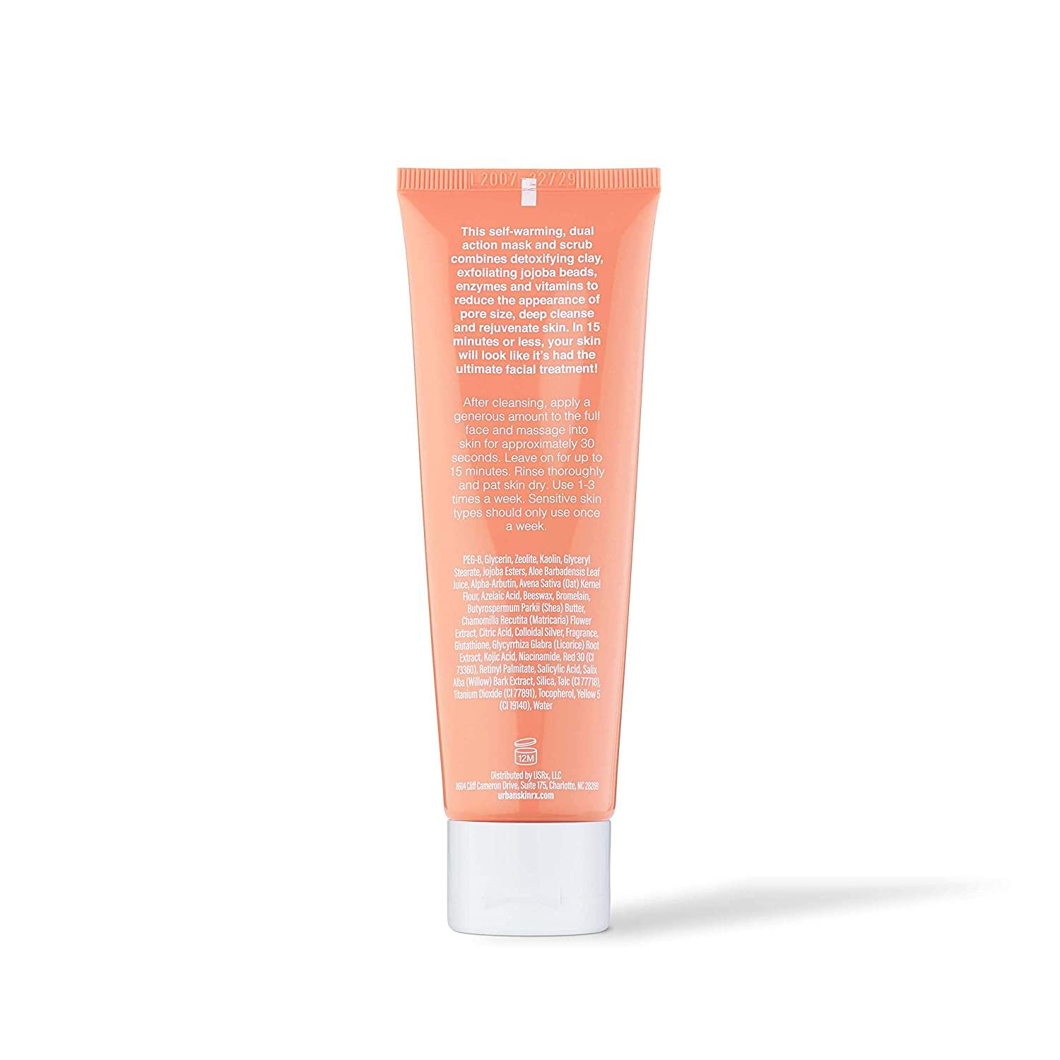 Urban Skin Rx 2-in-1 Pumpkin Pore Detox Mask & Scrub | Self-Warming Formula  with Kaolin & Jojoba Beads | 2.5 Oz | Buy Now with Express International  Delivery