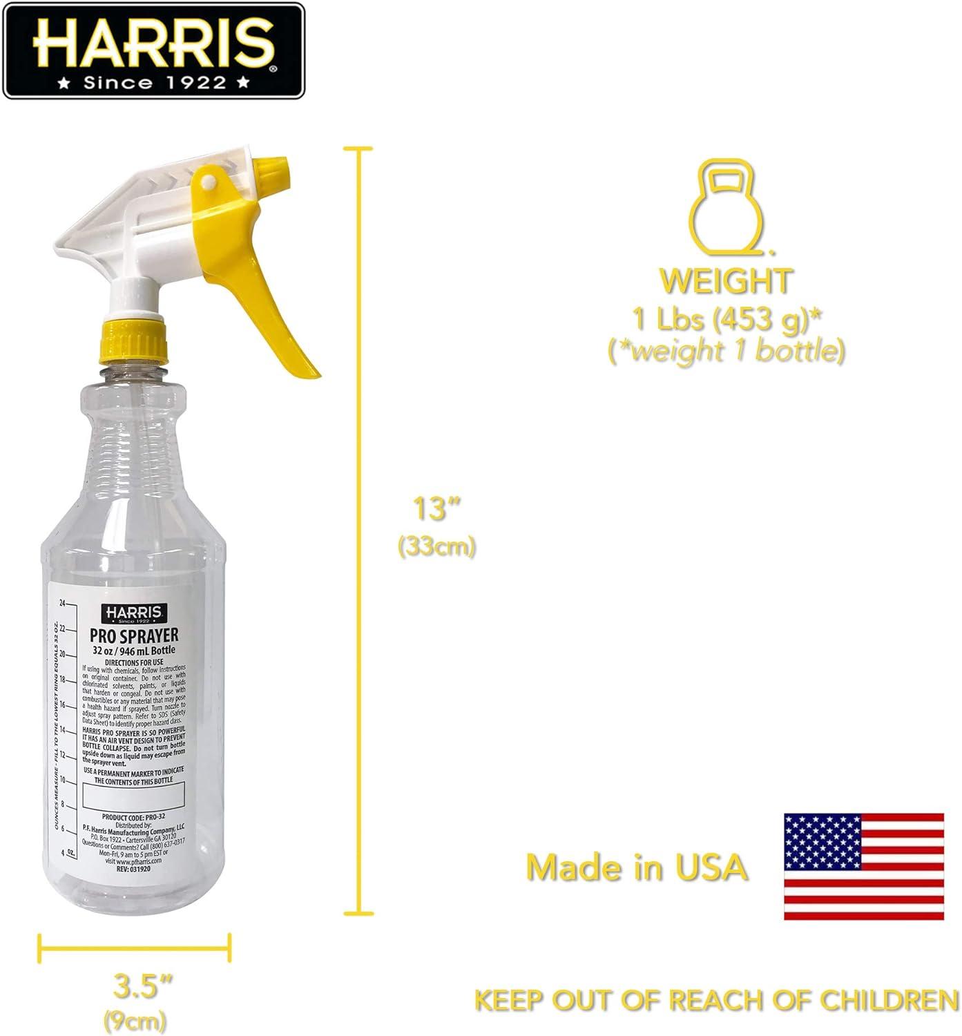 Harris Chemically Resistant Professional Spray Bottles, 32oz 3