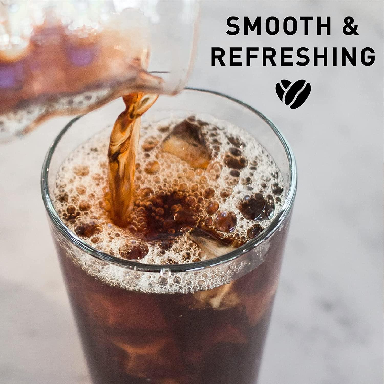 Green Beans Coffee Cold Brew Pitcher Packs Brew at Home, Makes 18 Cups