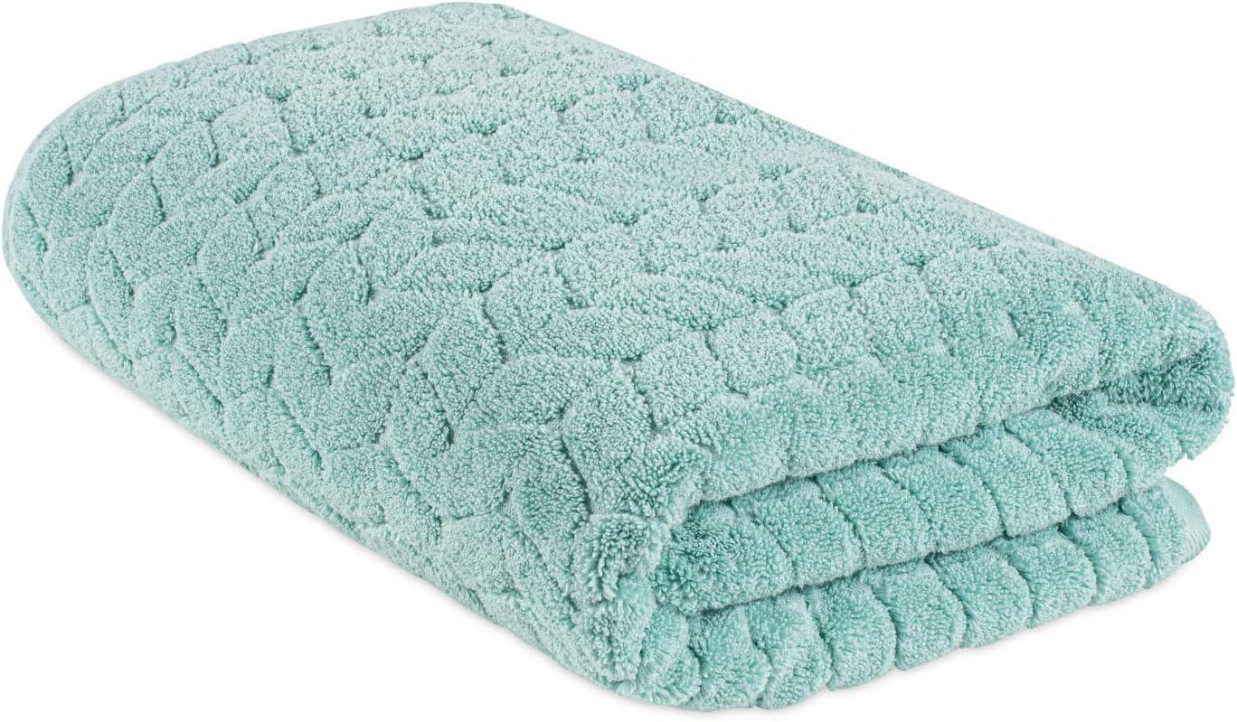 BAGNO MILANO Turkish Bath Towels, Soft Plush Jacquard Luxury Bath Towels,  Quick Dry Towel Set (2
