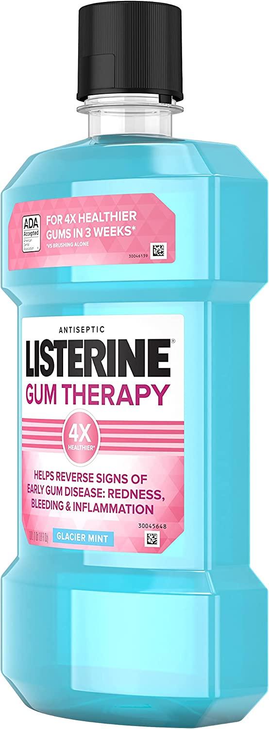 LISTERINE Gum Therapy Antiplaque & AntiGingivitis Mouthwash Glacier