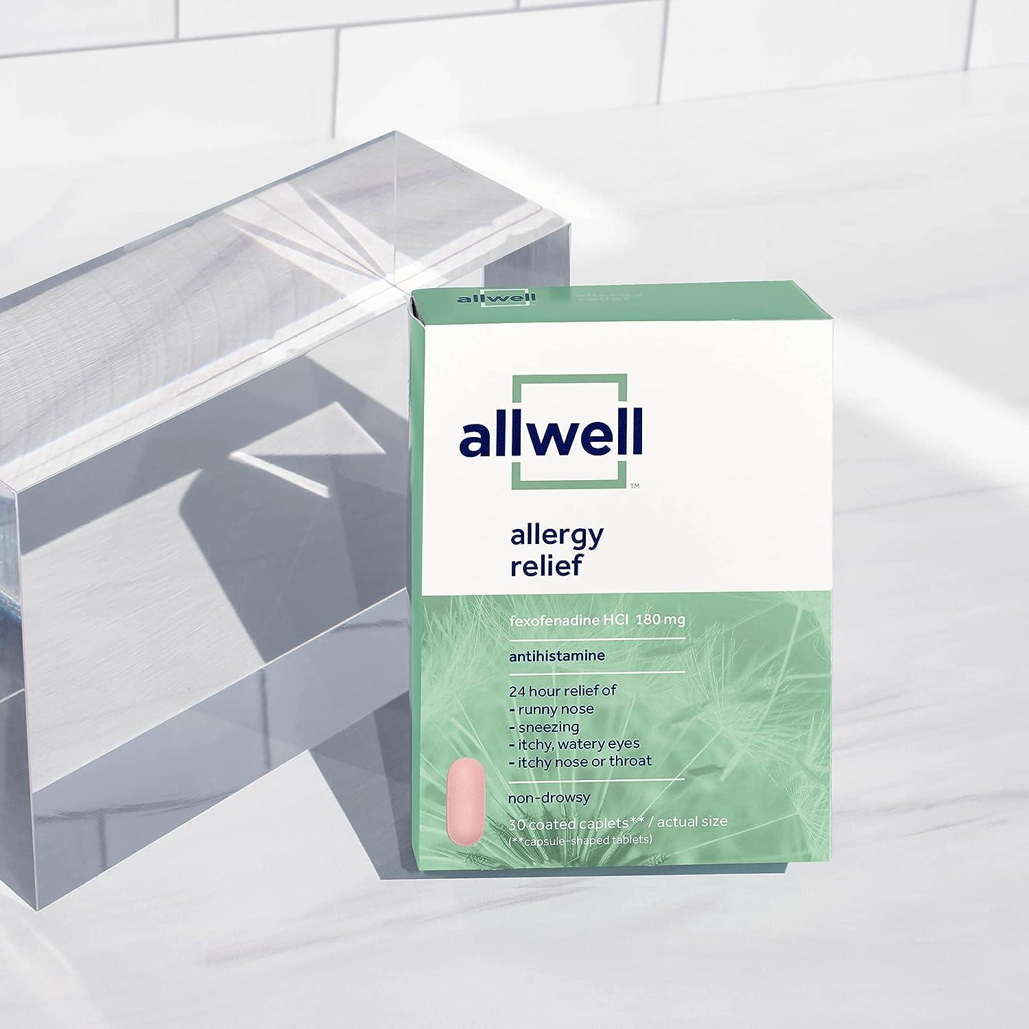 AllWELL Non Drowsy Allergy Relief 24Hour Medication 30 Caplets Buy