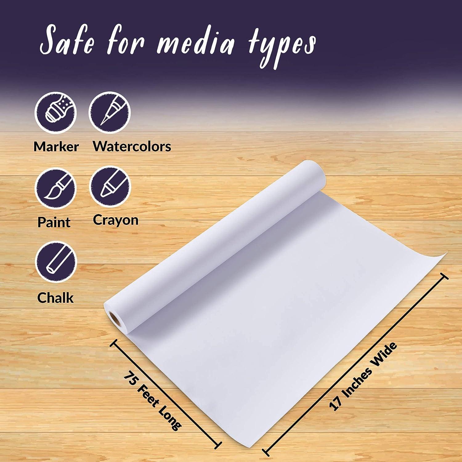 White Paper roll 24 inch 70 gsm Perfect for Wall Art Painting