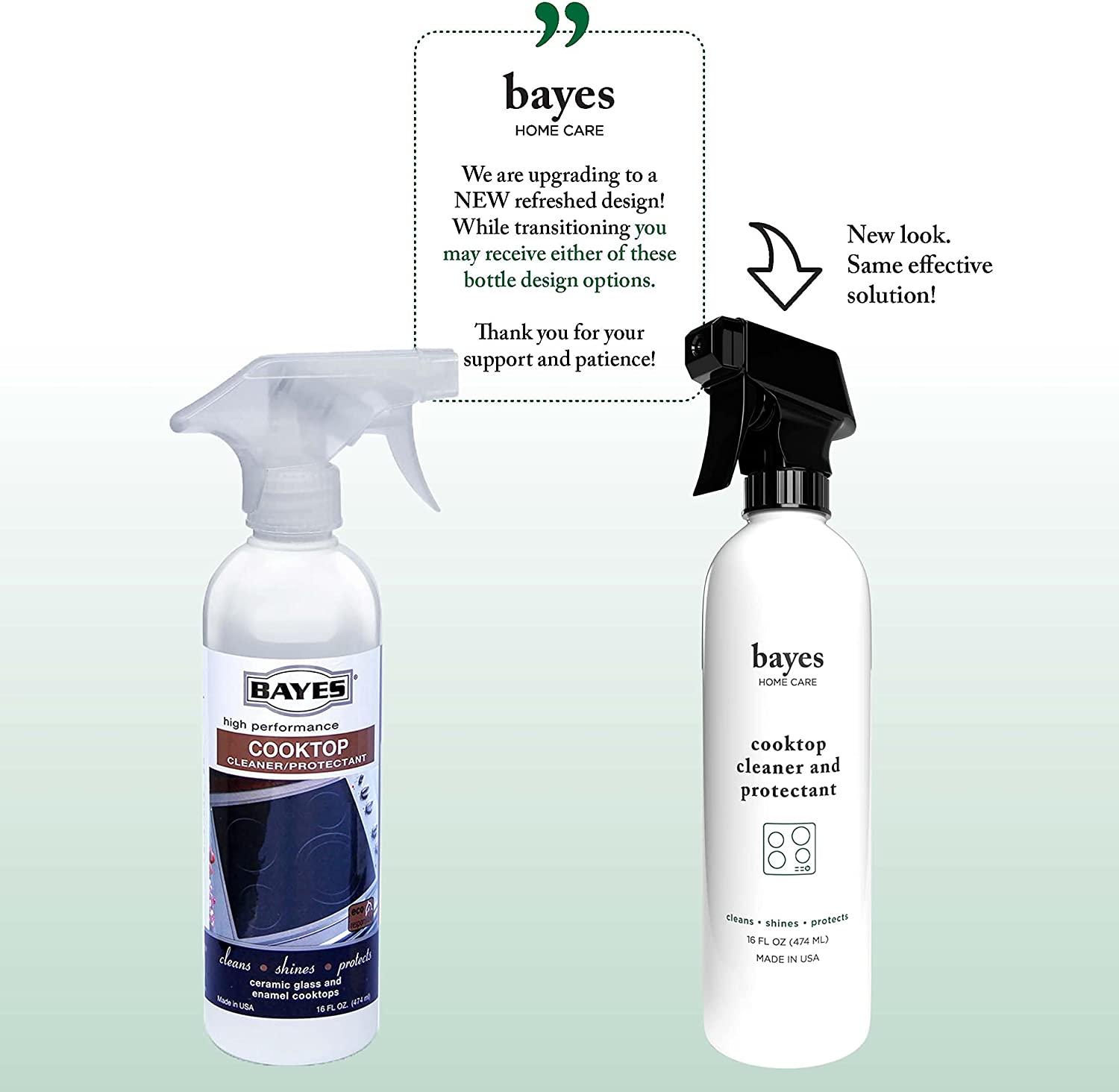 Bayes Cooktop Cleaner and Protectant for Daily Use Cleans, Shines and
