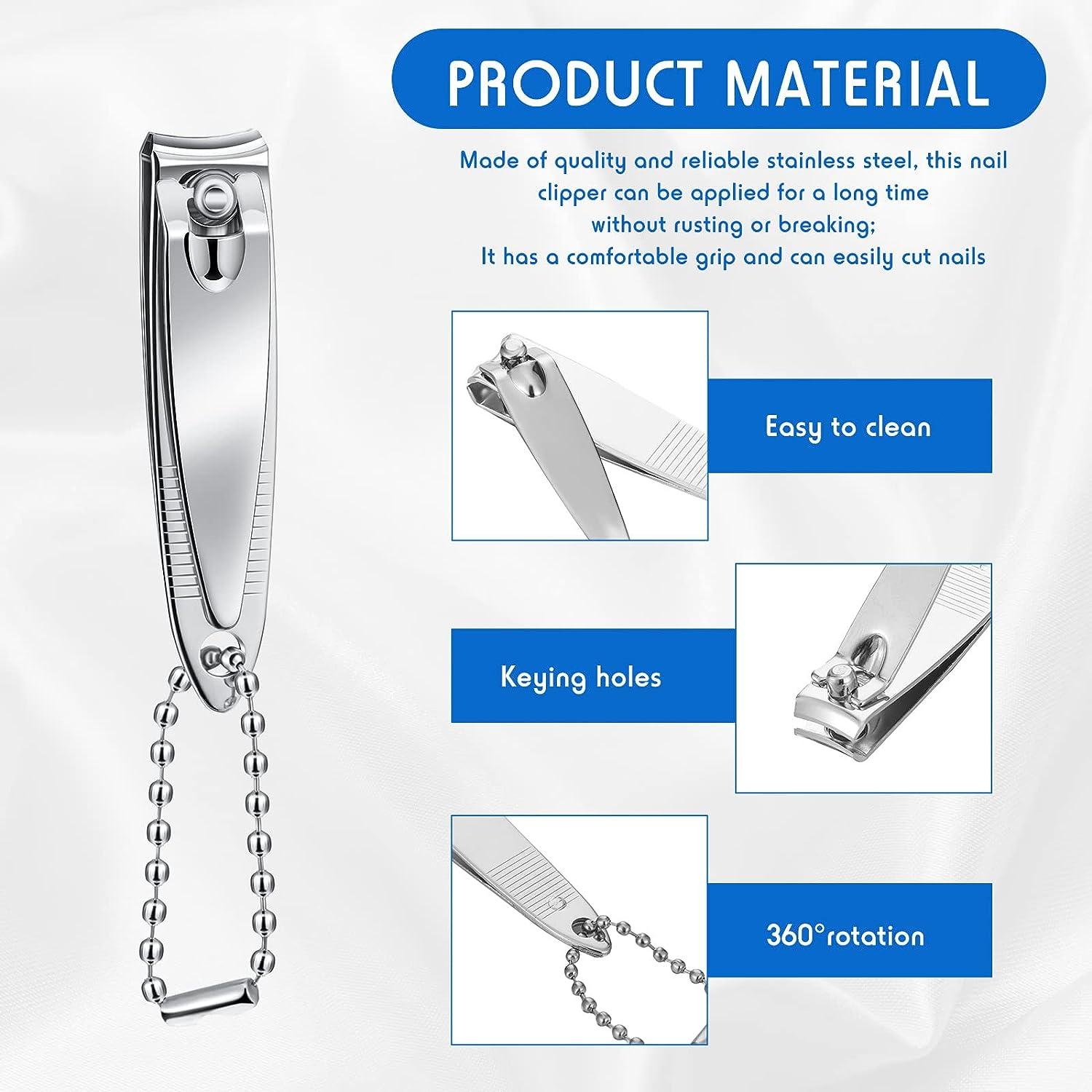 144 Pieces Nail Clippers Set Stainless Steel Metal Nail Cutter