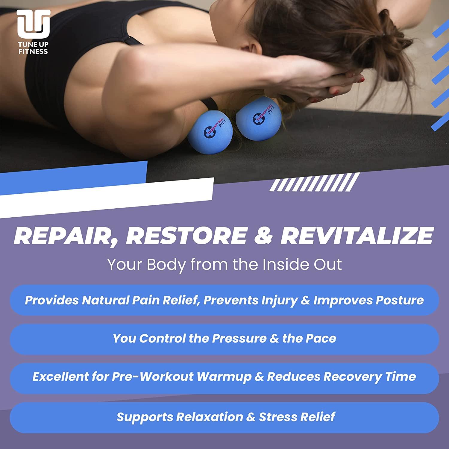 Tune Up Fitness Therapy Ball PLUS Pair in Tote Lacrosse Ball Upgrade