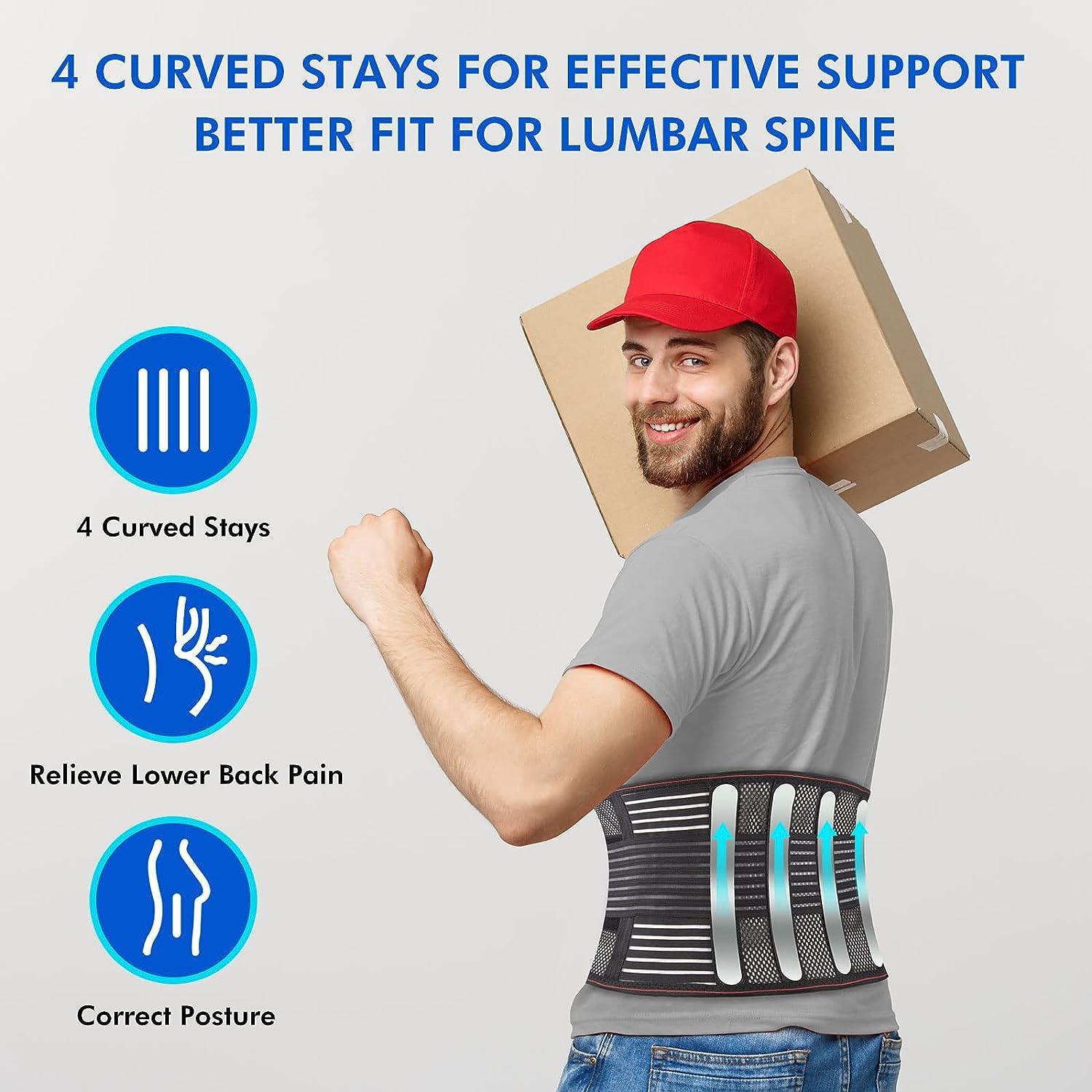 COIF Lumbar Corset Lower Back Support Belt for Waist pain relief