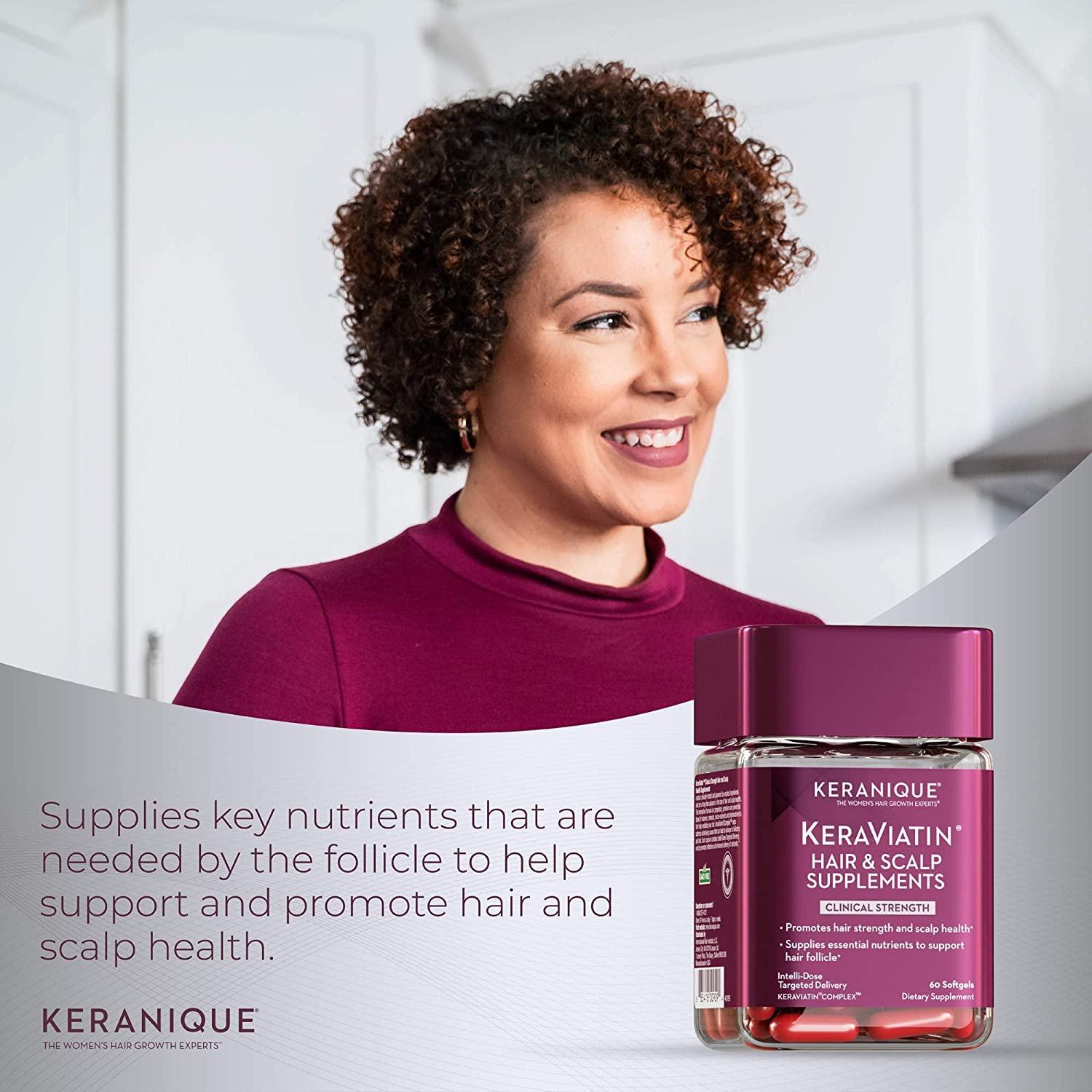 Keranique KeraViatin Hair & Scalp Health Supplement, Clinical Strength