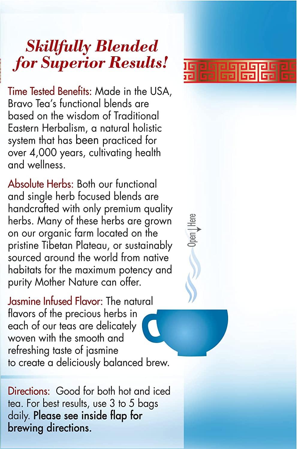 Bravo Tea Sugar Level Caffeine Free, 20 Tea Bags