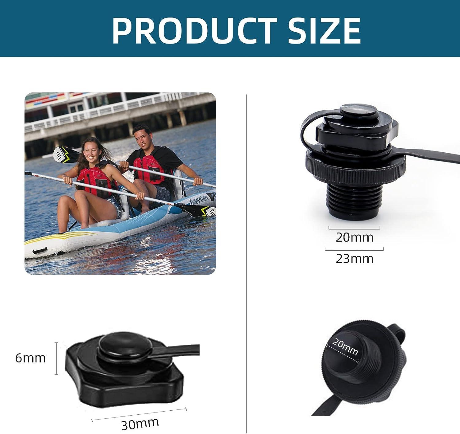 Inflatable Boat Air Valve, 2PCS Inflatable Boat Spiral Air Plugs Marine