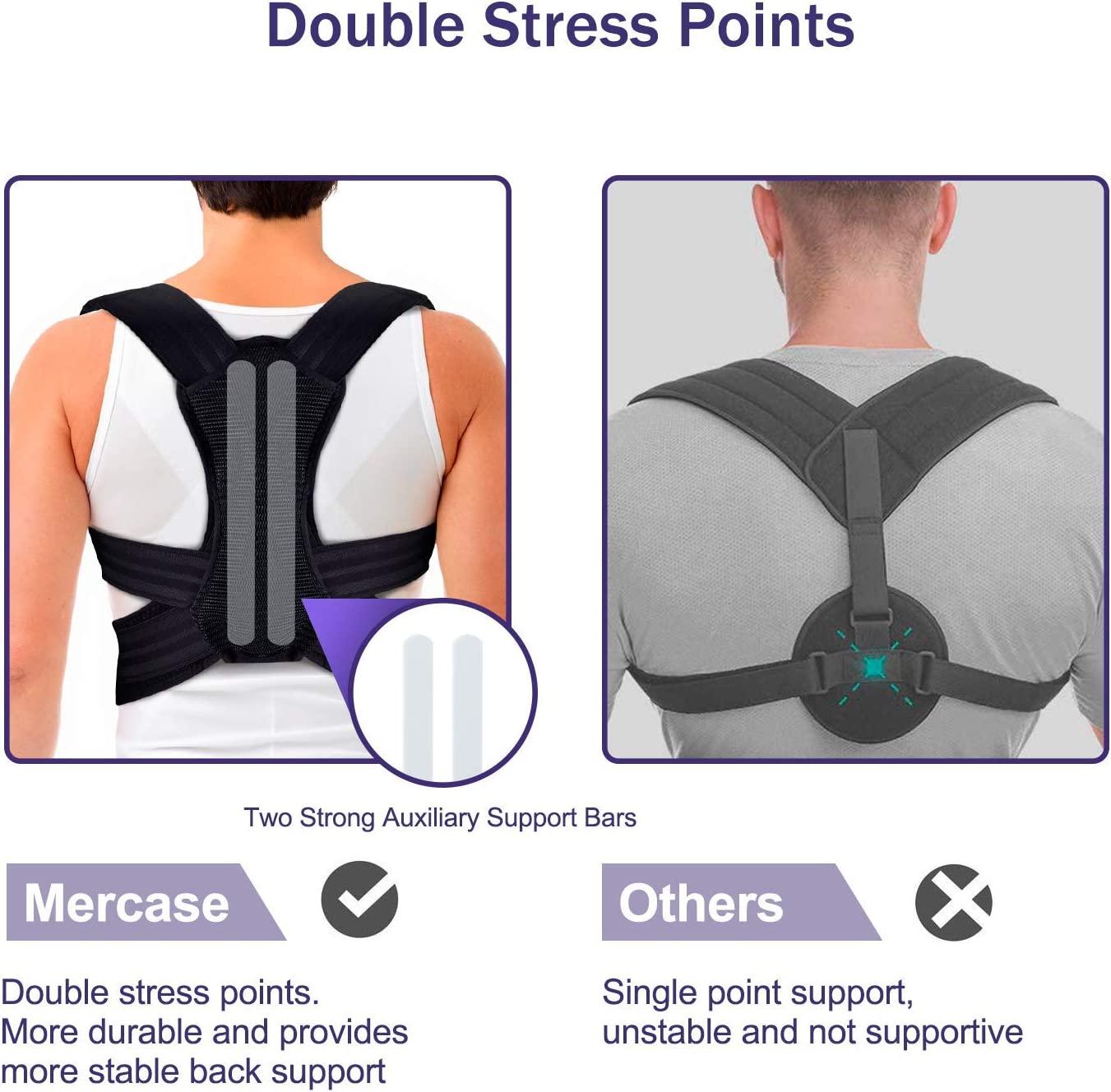 Mercase Posture Corrector for Men and Women, Back Brace for Posture