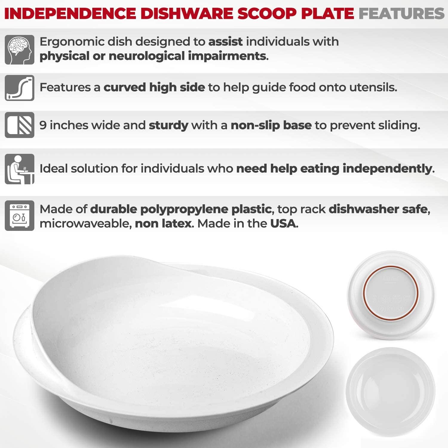Providence Spillproof 9 Scoop Plate HighLow Adaptive Bowl 3 Pack