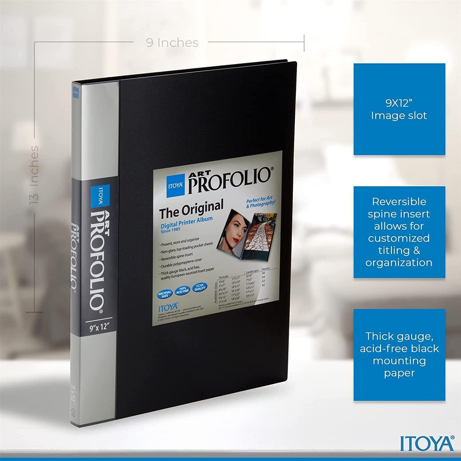 Itoya Art Profolio Original Storage Display Book 9x12 IA129 Set of