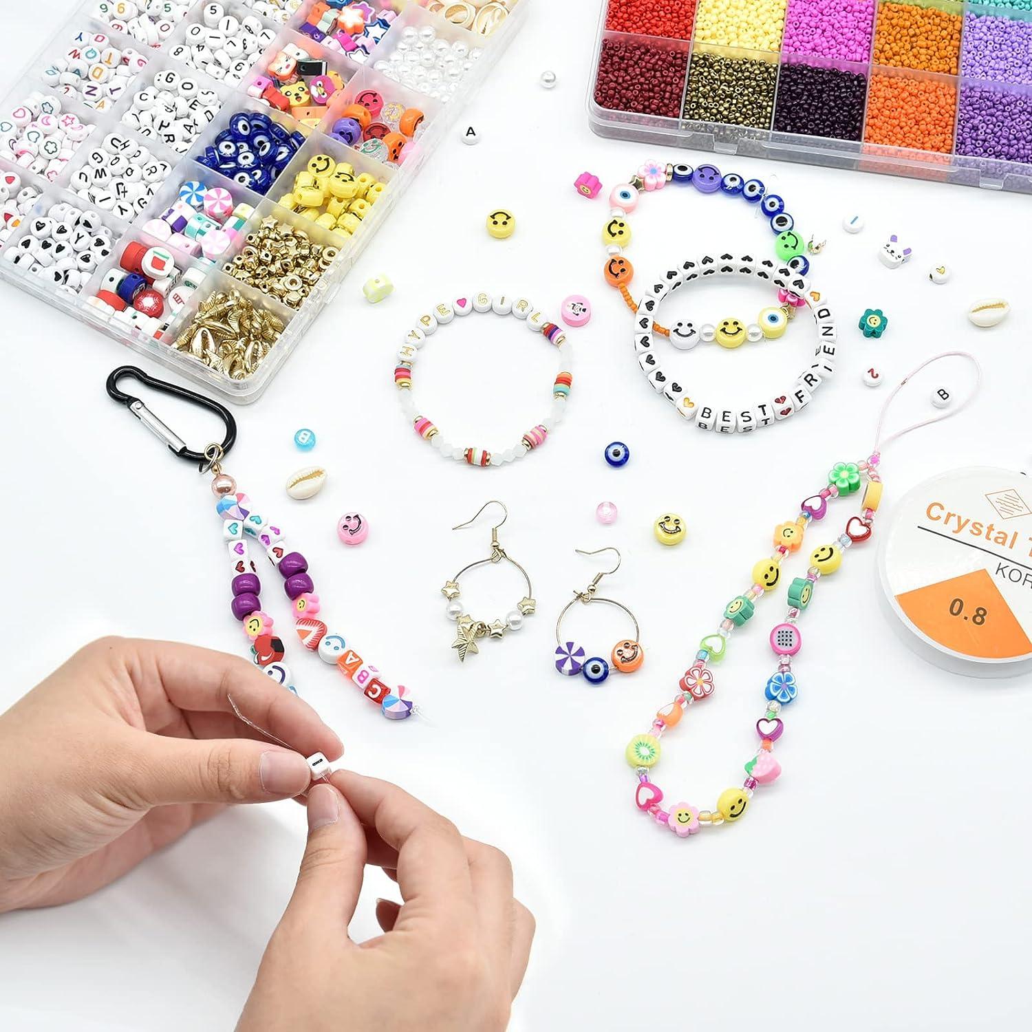 JOJANEAS 28800pcs 2mm Glass Seed Beads for Jewelry Making Kit 24 Colors Bracelet  Making Kit Tiny Beads Set Necklace Ring Making Kits