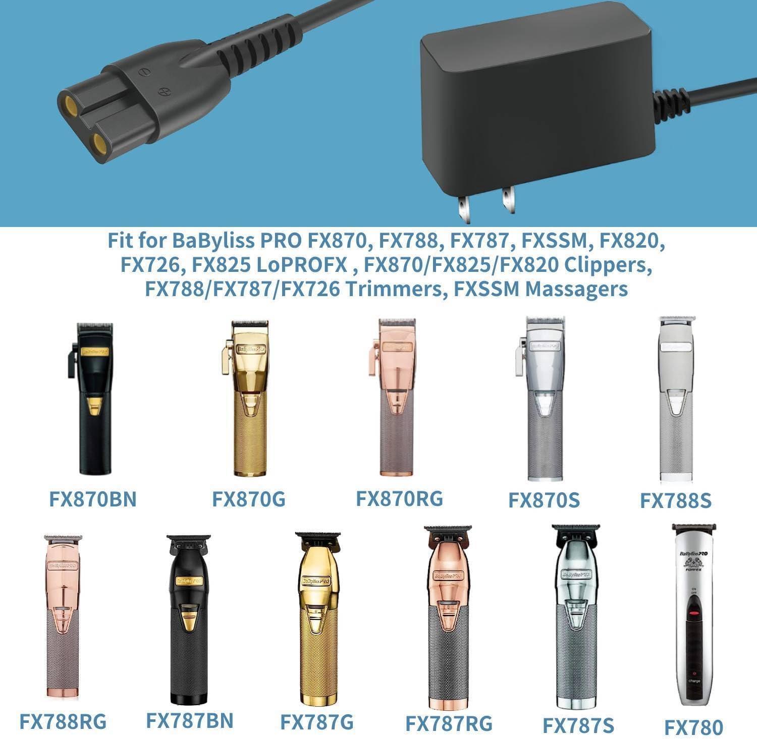 Replacment Charger For BaByliss PRO Trimmer, 4.5V Power Adapter Compatible With BaByliss Hair Clippers Model PRO FX870 FX788 FX787 FXSSM FX820 FX726 FX825 Shaver Charging Cord - View #9