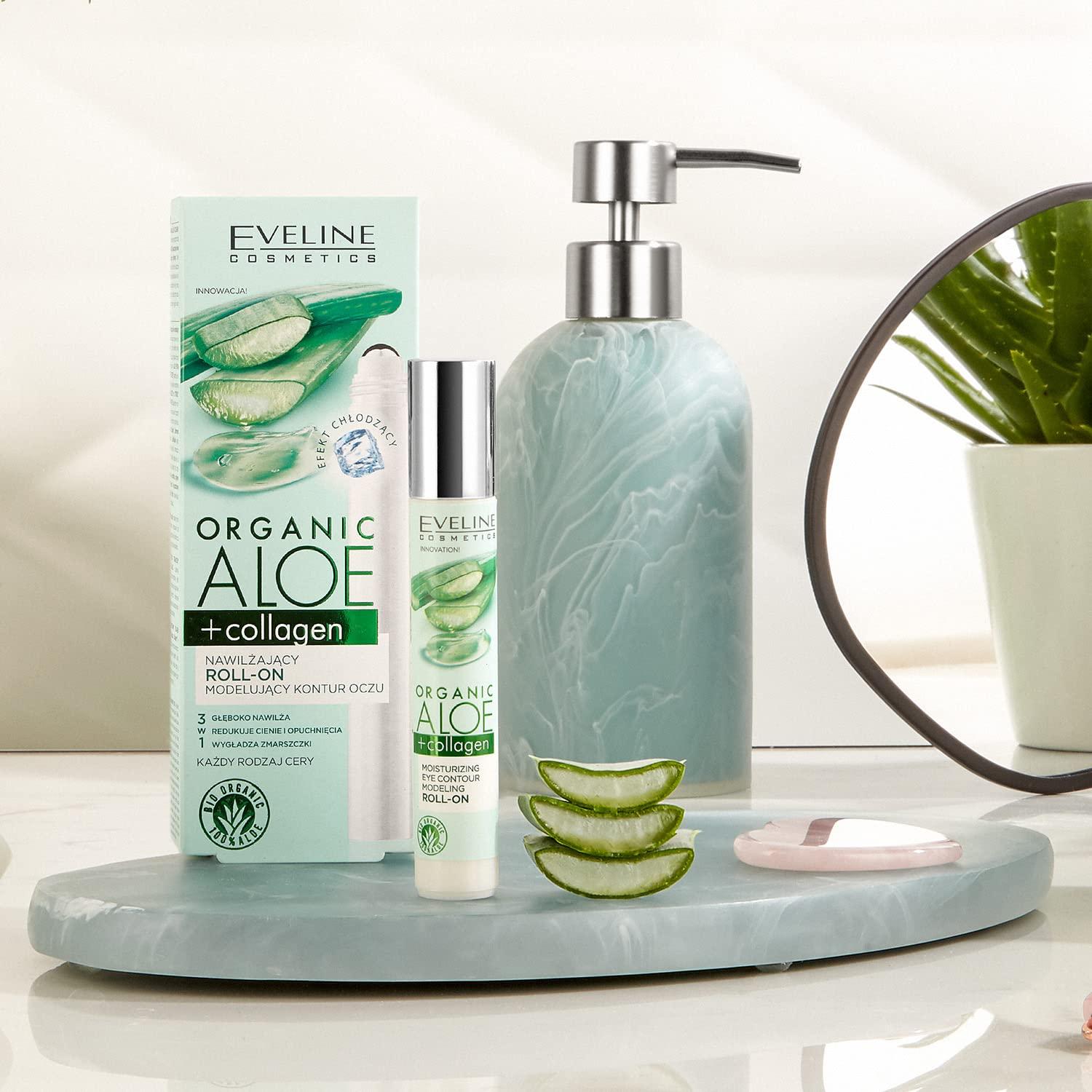 Eveline Cosmetics Organic Aloe + Collagen Eye Contour Roll-on 15ml |  Hydrating Moisturizer for Youthful Skin | Ship Worldwide | Buy Now with  Express International Delivery | GoSupps.com