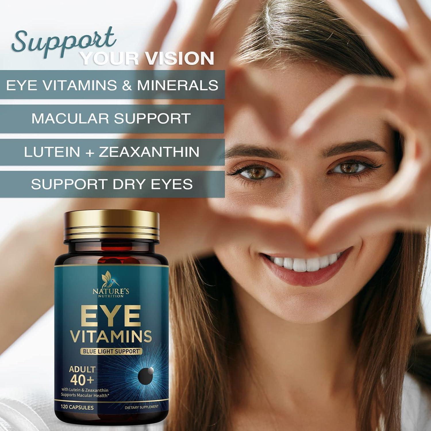 Eye Vitamins Eye Vitamin & Mineral Supplement Contains Lutein