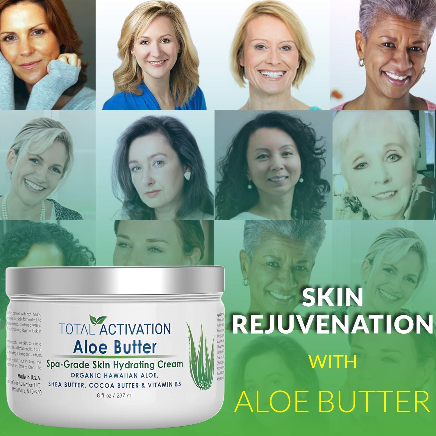 Total Activation Aloe Vera Cream: Day & Night Moisturizer for Face & Body,  Skin Care Lotion for All Skin Types - Sunburn Relief, Eczema Treatment for  Men & Women | Buy Now