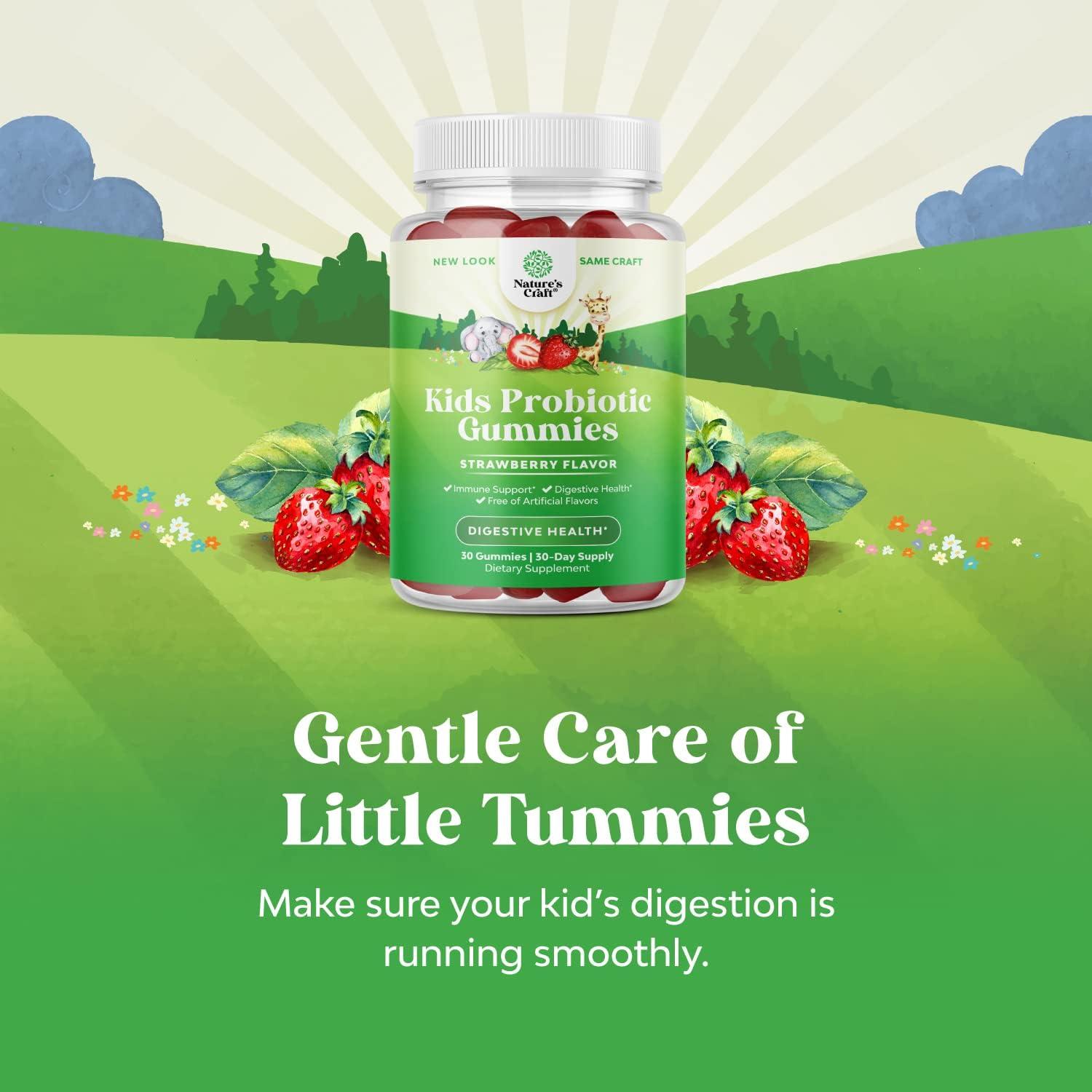 Immune Booster Kids Probiotic Gummies Bacillus Subtilis Probiotic for