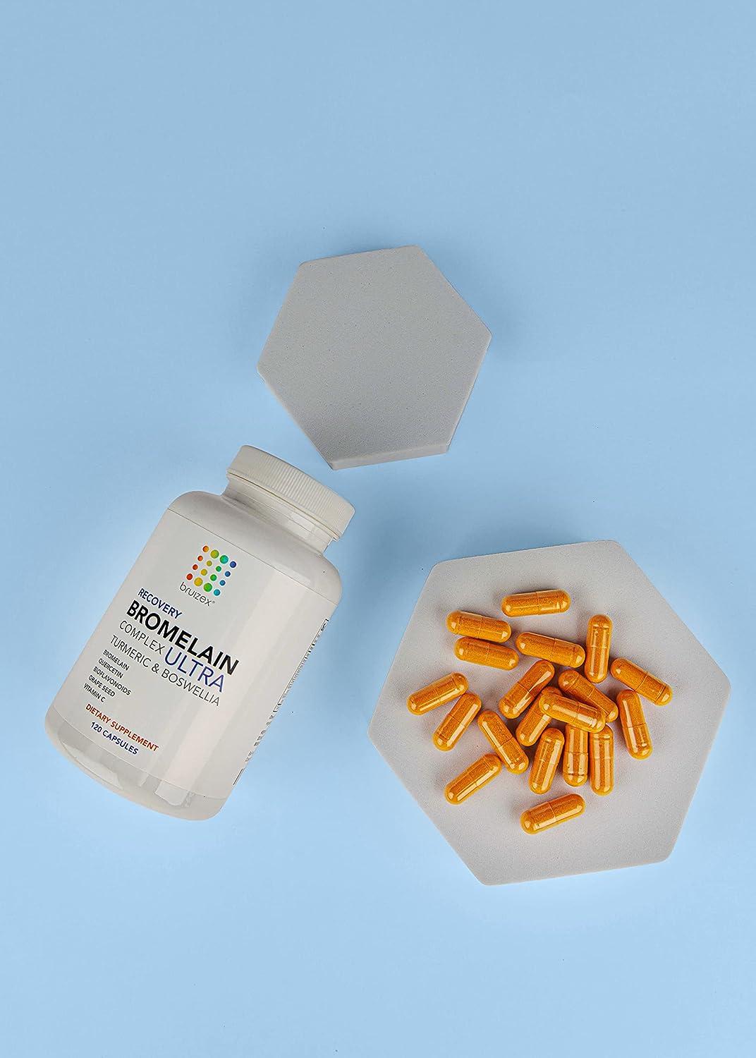 Bruizex Ultra Bromelain & Quercetin Supplement 120 Capsules Skin