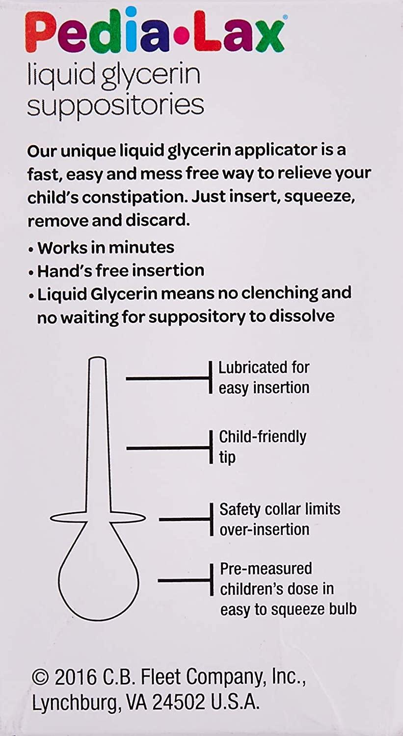 Fleet Children's PediaLax Liquid Glycerin Suppositories 6 Suppositories