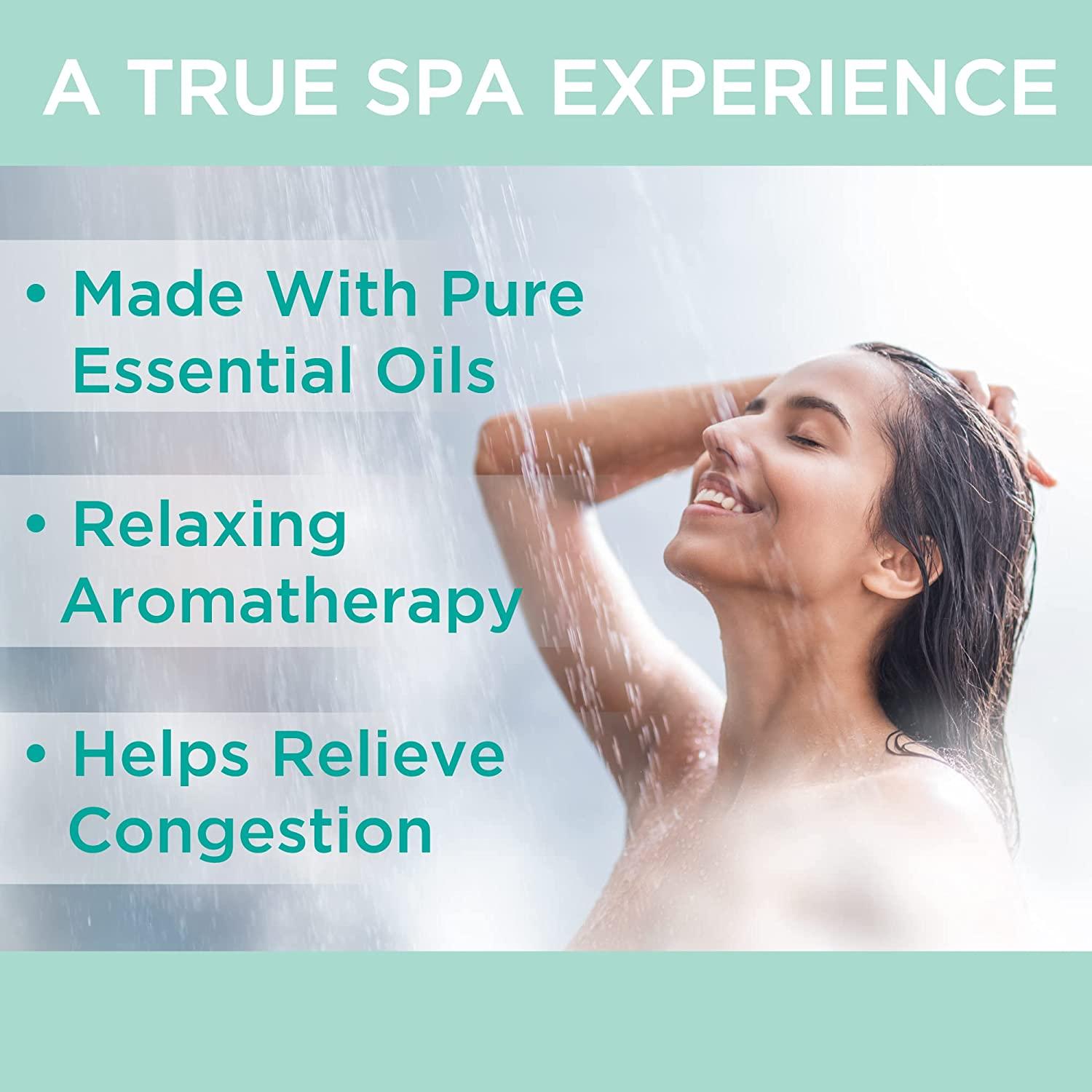 GuruNanda Eucalyptus Shower Spray Aromatherapy (4 Fl.Oz), Daily Shower