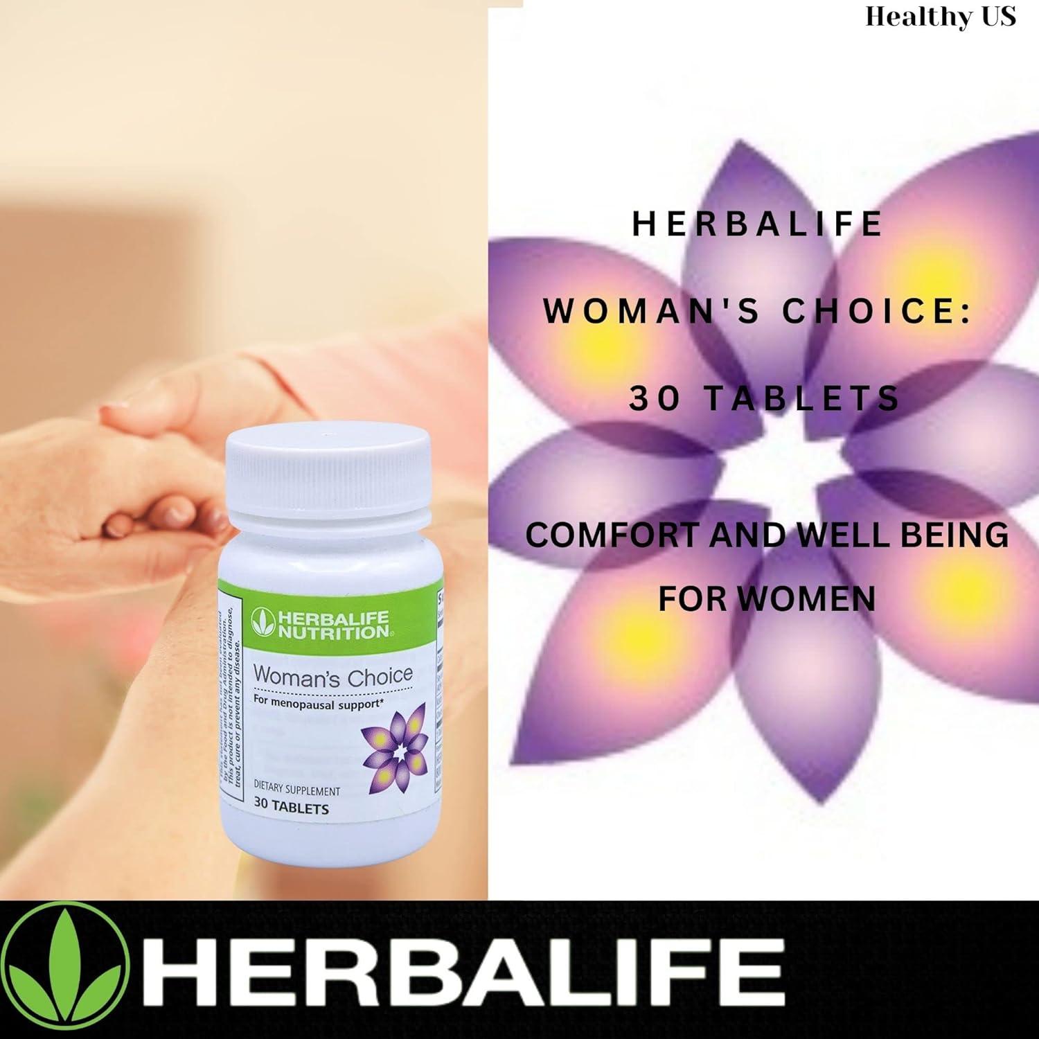 Herbalife New Woman's Choice - Tabletas de apoyo para la  menopausia - 30 tabletas : Salud y Hogar