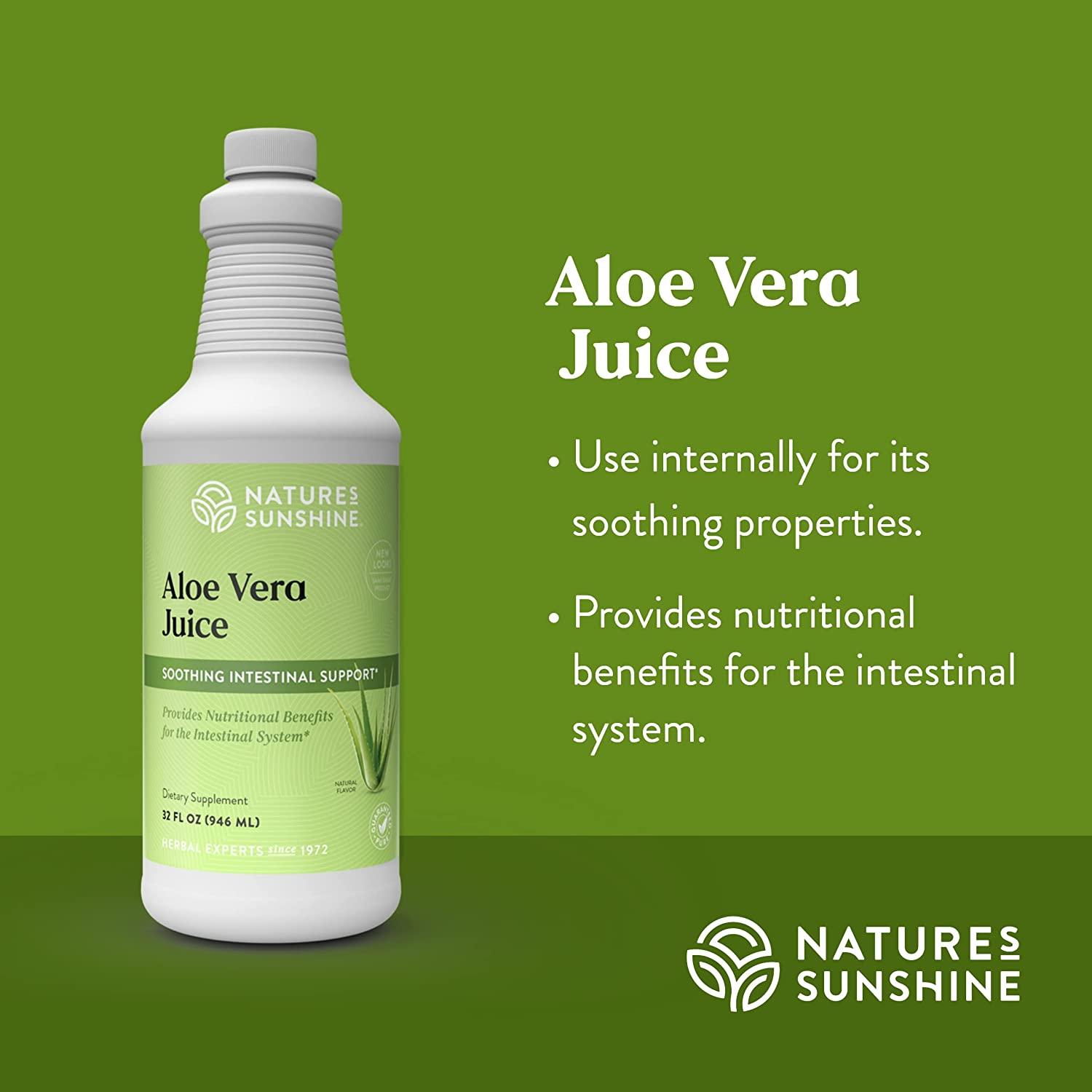 Nature's Sunshine Aloe Vera Juice 32 Fl Oz Pack of 1 Buy Now with