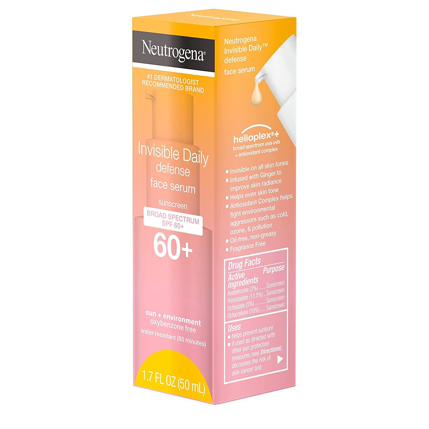 Neutrogena Invisible Daily Defense Sunscreen Face Serum