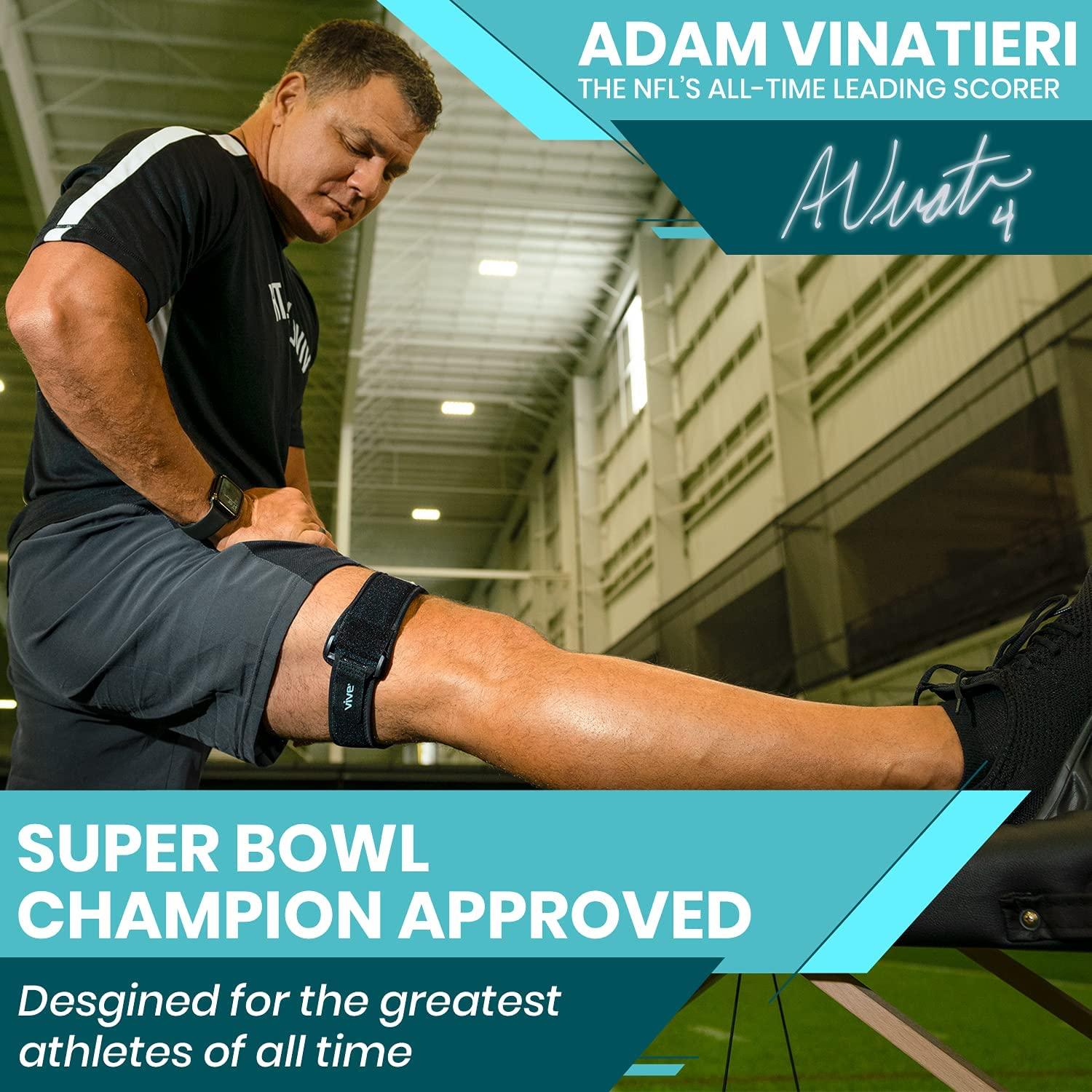 Vive IT Band Strap Iliotibial Band Compression Wrap Outside of Knee