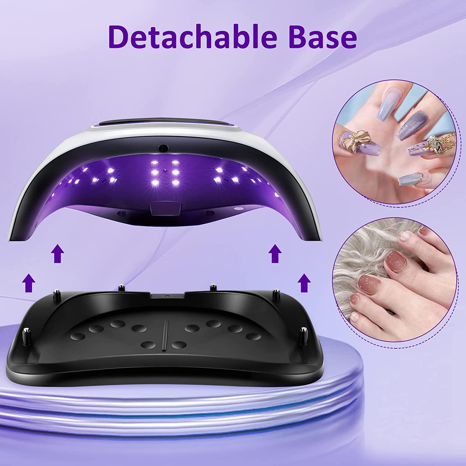 UV LED Nail Lamp, Villsure UV Light Nail Dryer for Nails Gel Lamp Two