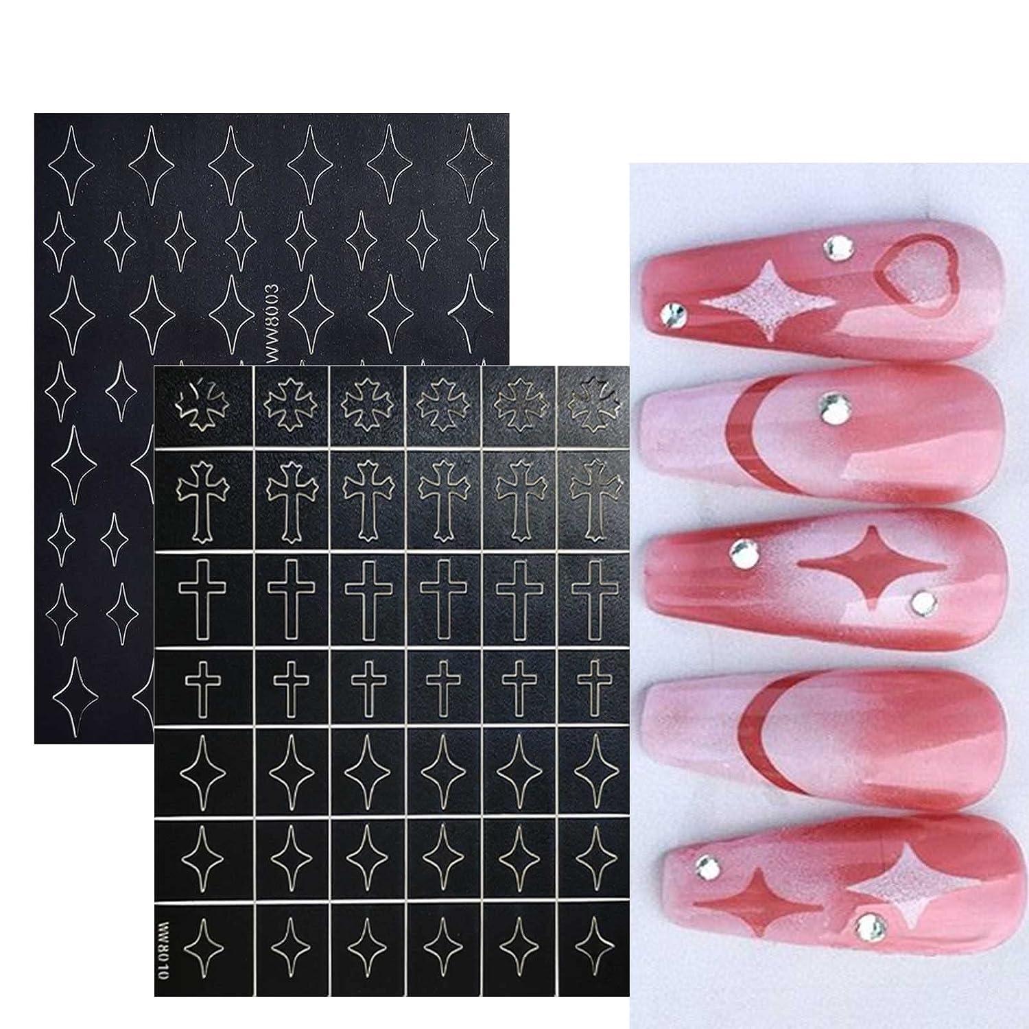 JMEOWIO 12 Sheets Butterfly Flower Nail Stencils Nail Art Stickers Decals  Self-Adhesive Pegatinas U as Star Moon Letter Number Nail Supplies Nail Art  Design Decoration Accessories