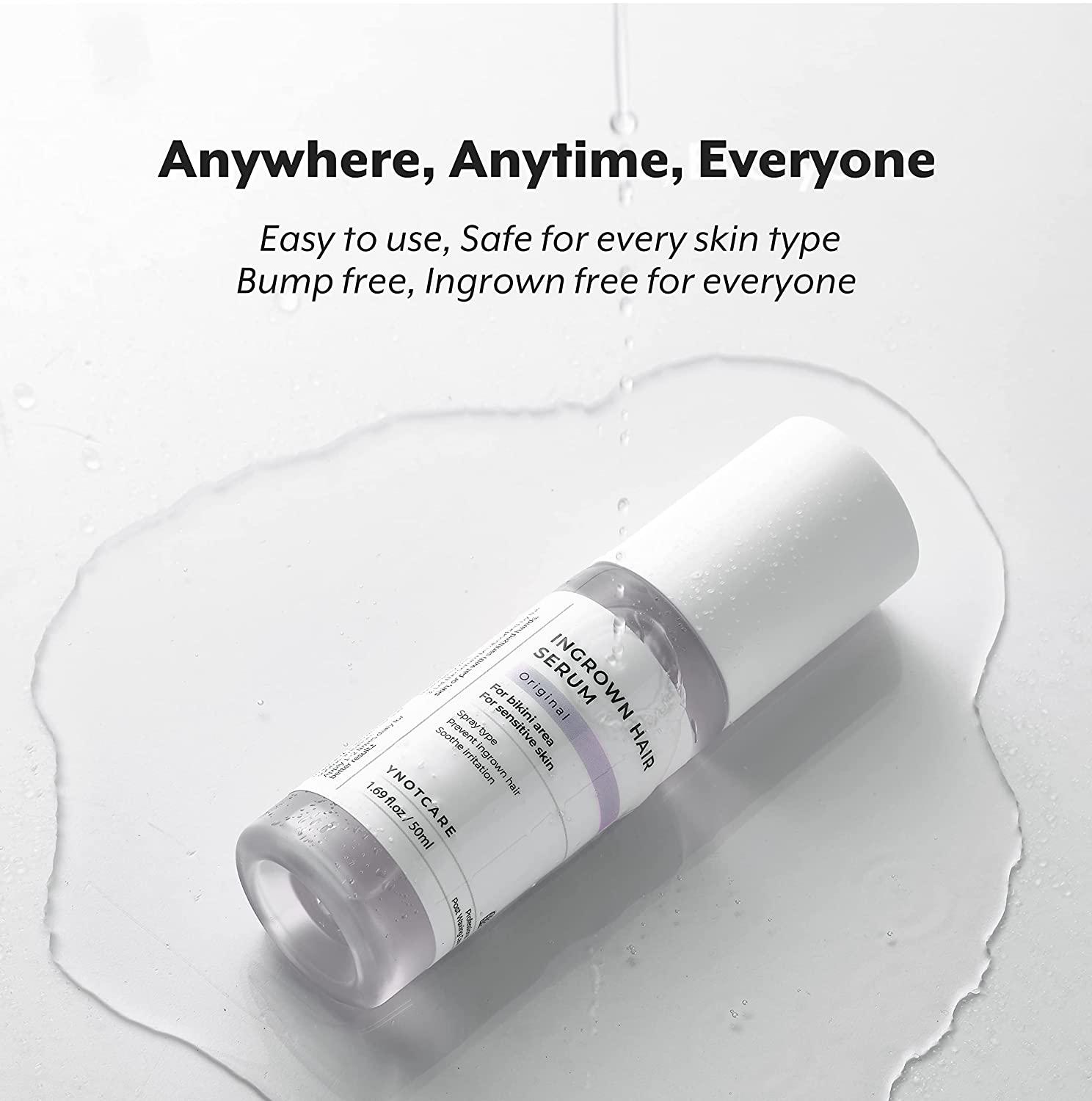 YNOTCARE Ingrown Hair Serum Prevent Ingrown Hair & Razor Bumps in Bikini Area Soothe