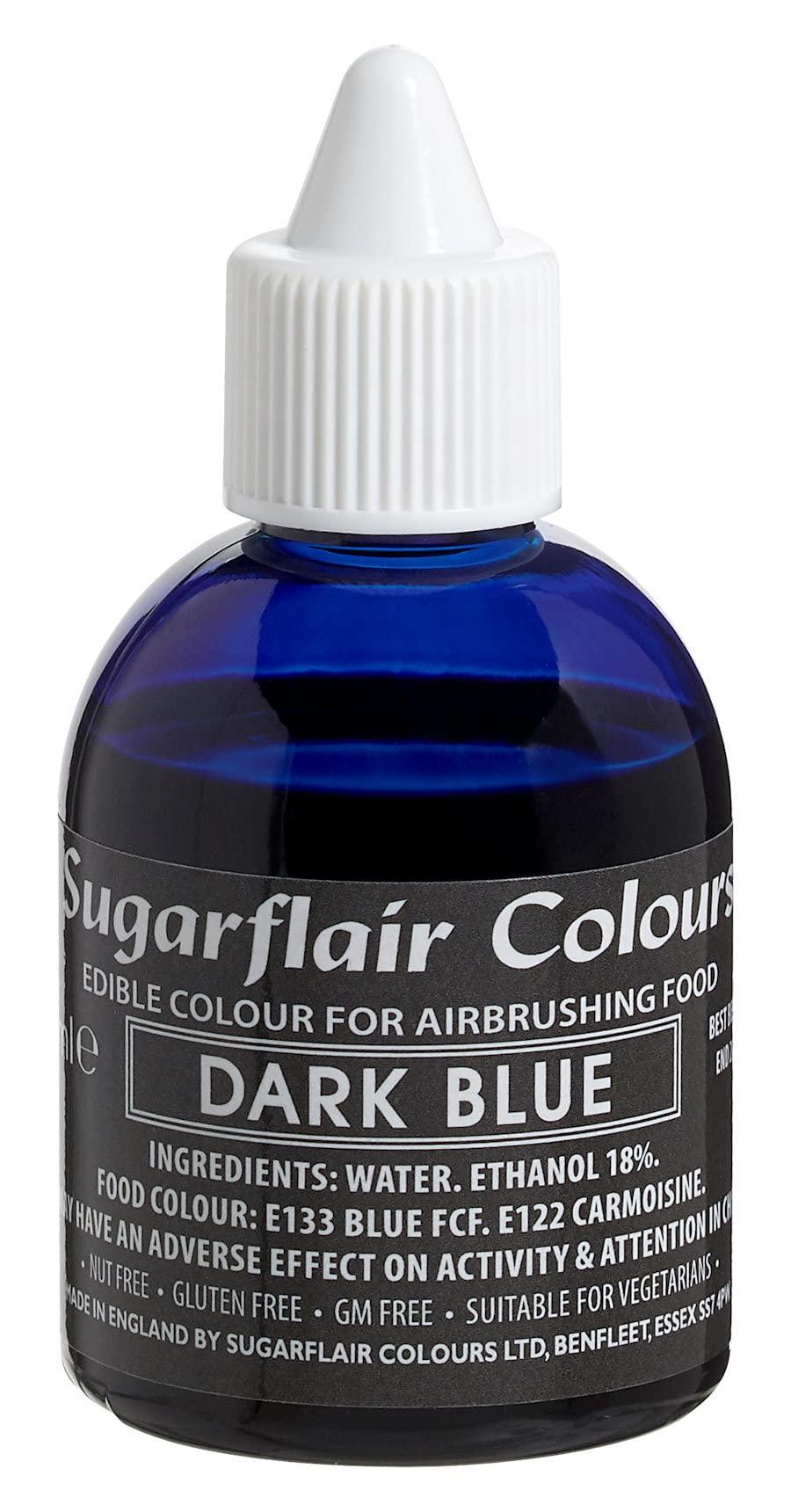 Sugarflair Dark Blue Edible Airbrush Colour Edible Food Colouring