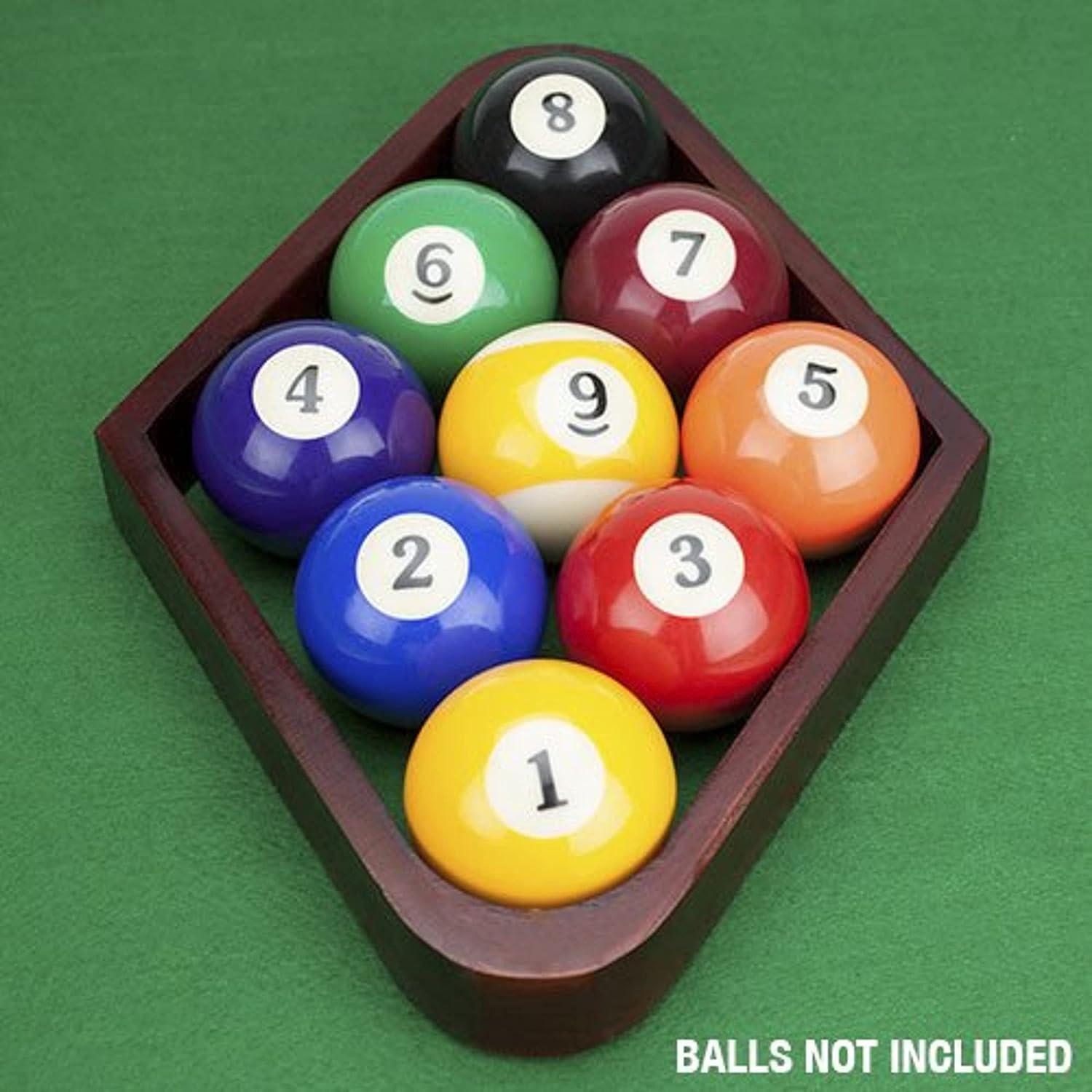 Pool Billiard Ball Rack Wooden Pool Table Ball Diamond, Mahogany
