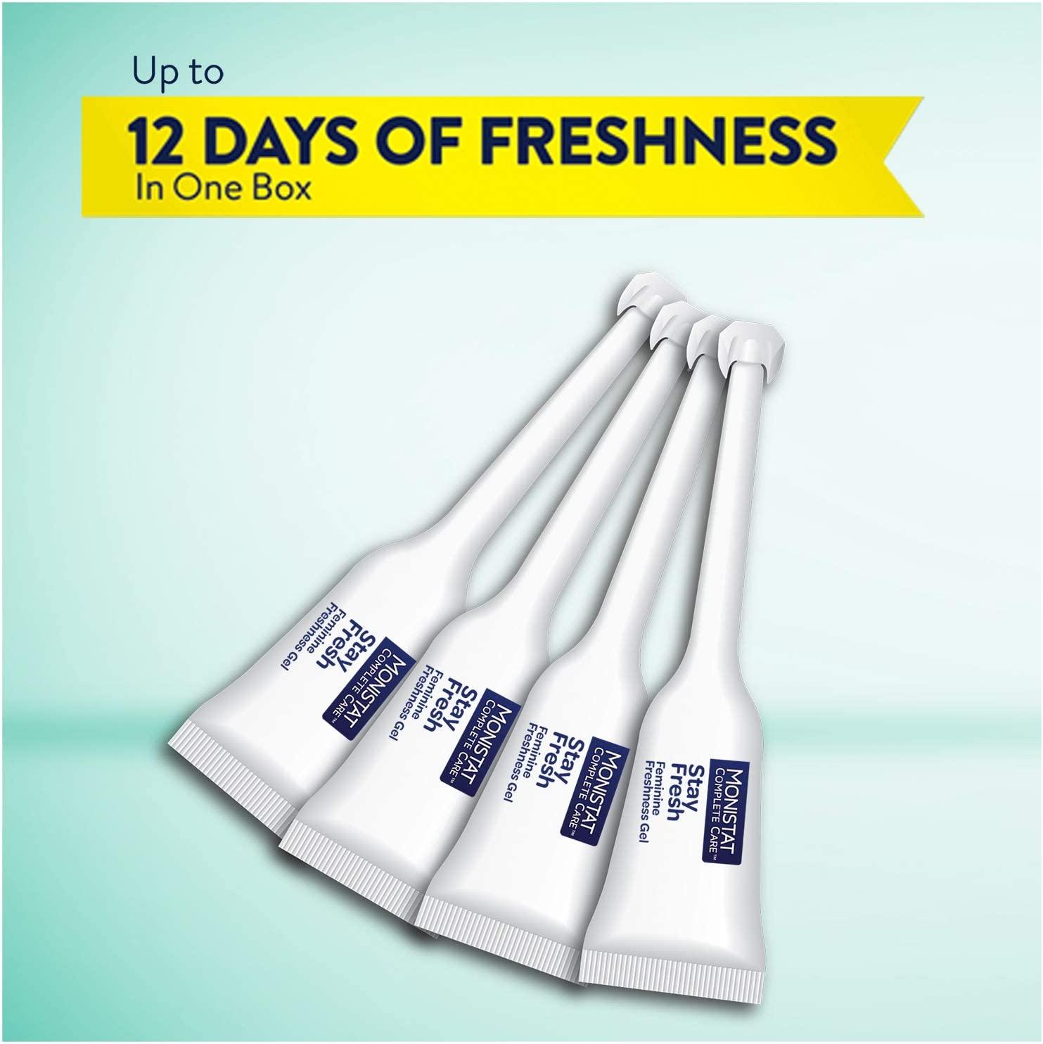 MONISTAT Care Stay Fresh Gel for Feminine Freshness, 4 Prefilled