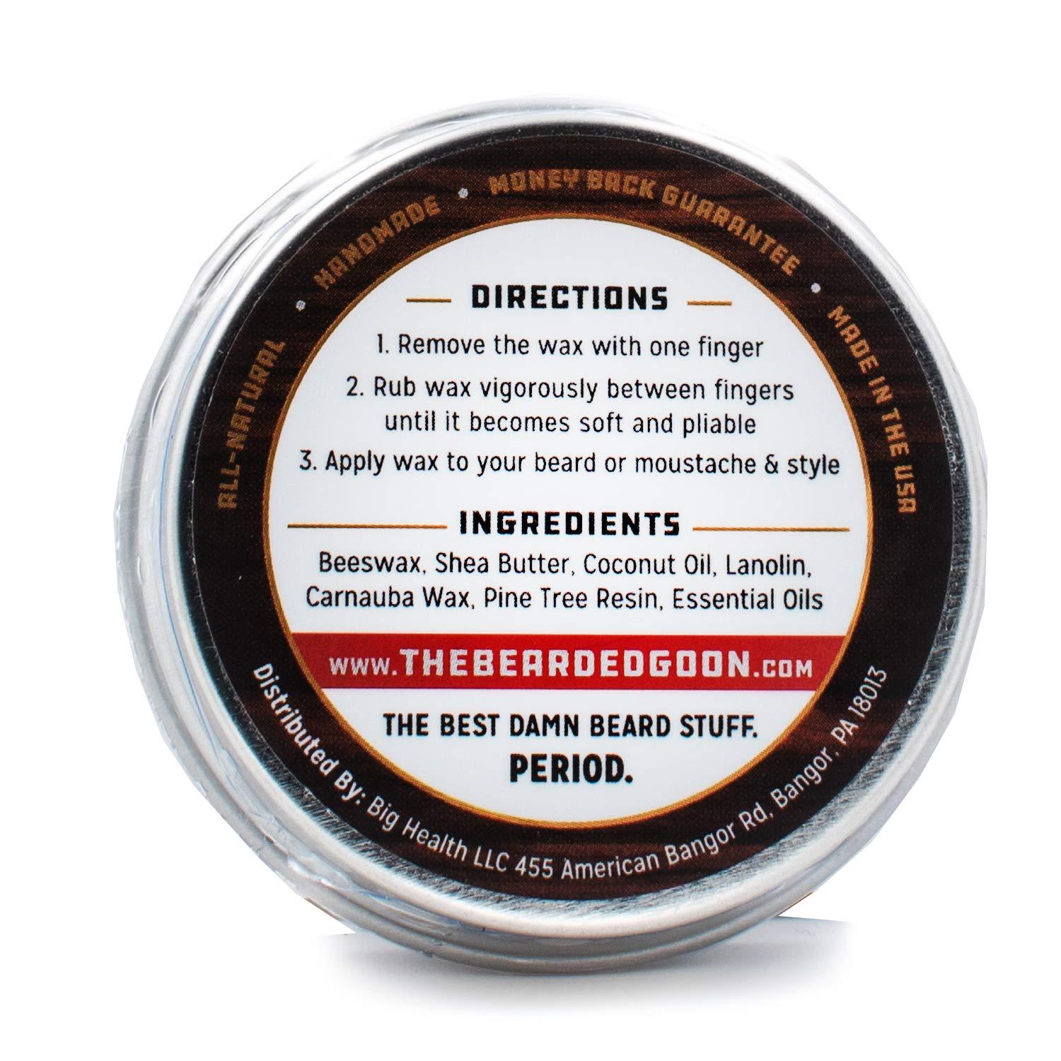 The Bearded Goons Ridiculously Strong Mustache and Beard Wax ( 2 Tins