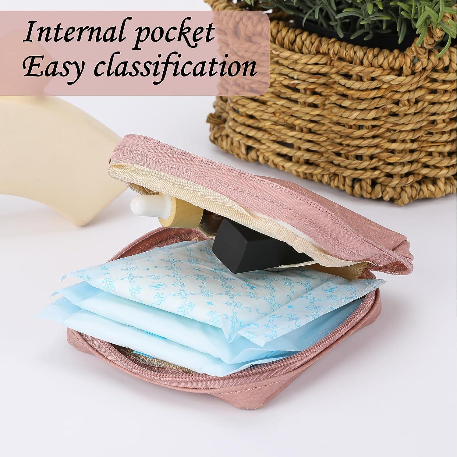 2 Pcs Sanitary Napkin Storage Bag Period Bag Period Pouch Feminine