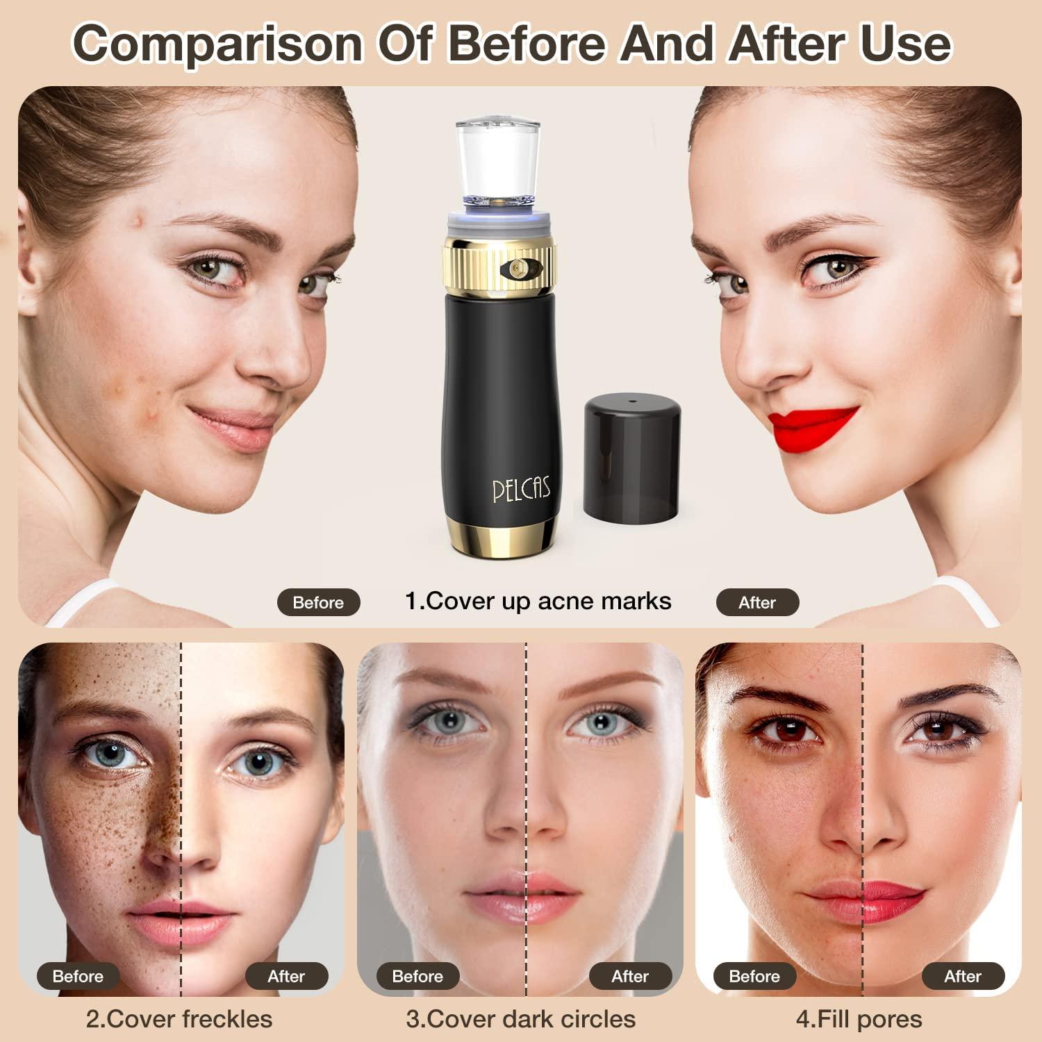 PELCAS Cordless Air Airbrush Basic Makeup System Starter Kit