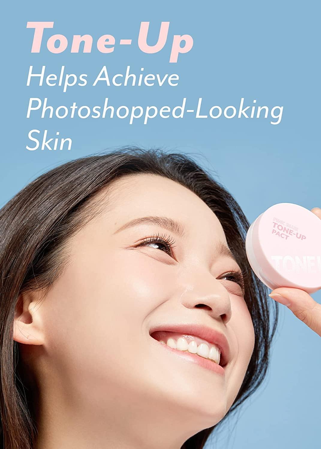 I'm Meme Compact Pink Blur Tone-up Pact Mattifying Pressed