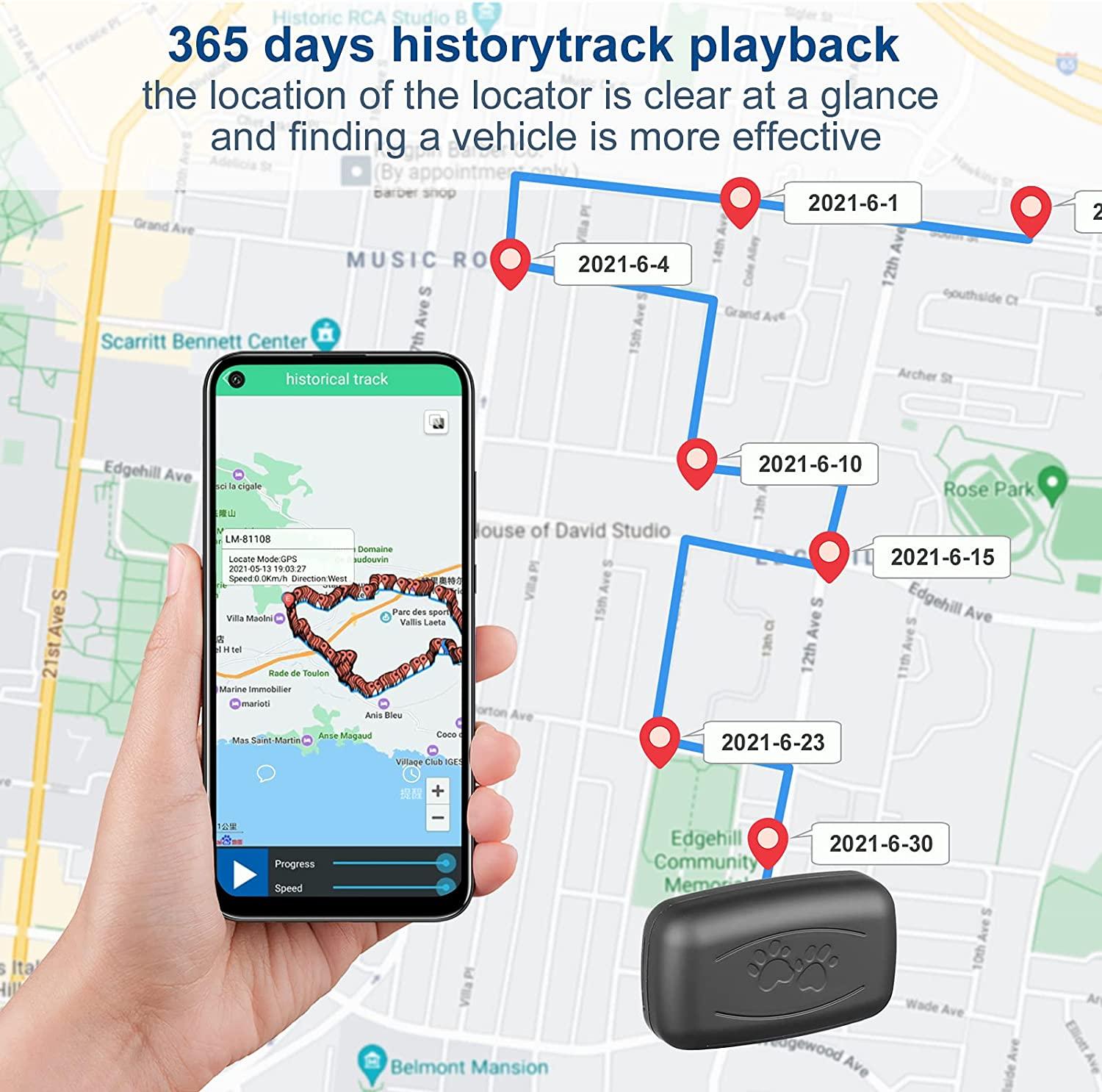 Waterproof GPS Tracker for Dog Activity Unlimited Range Fits for All